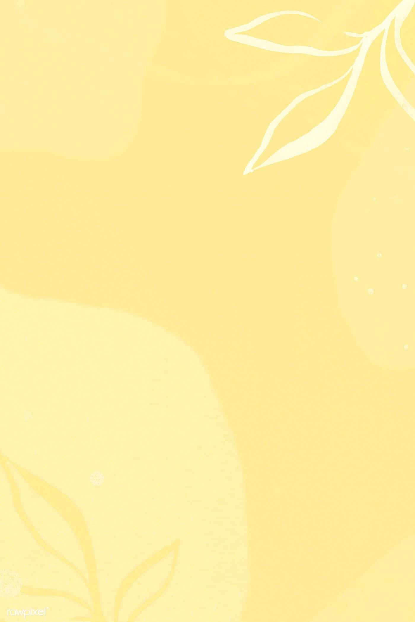 Un fondo amarillo pastel relajante que ilumina la pantalla con un tono minimalista y calmante. Fondos de pantalla