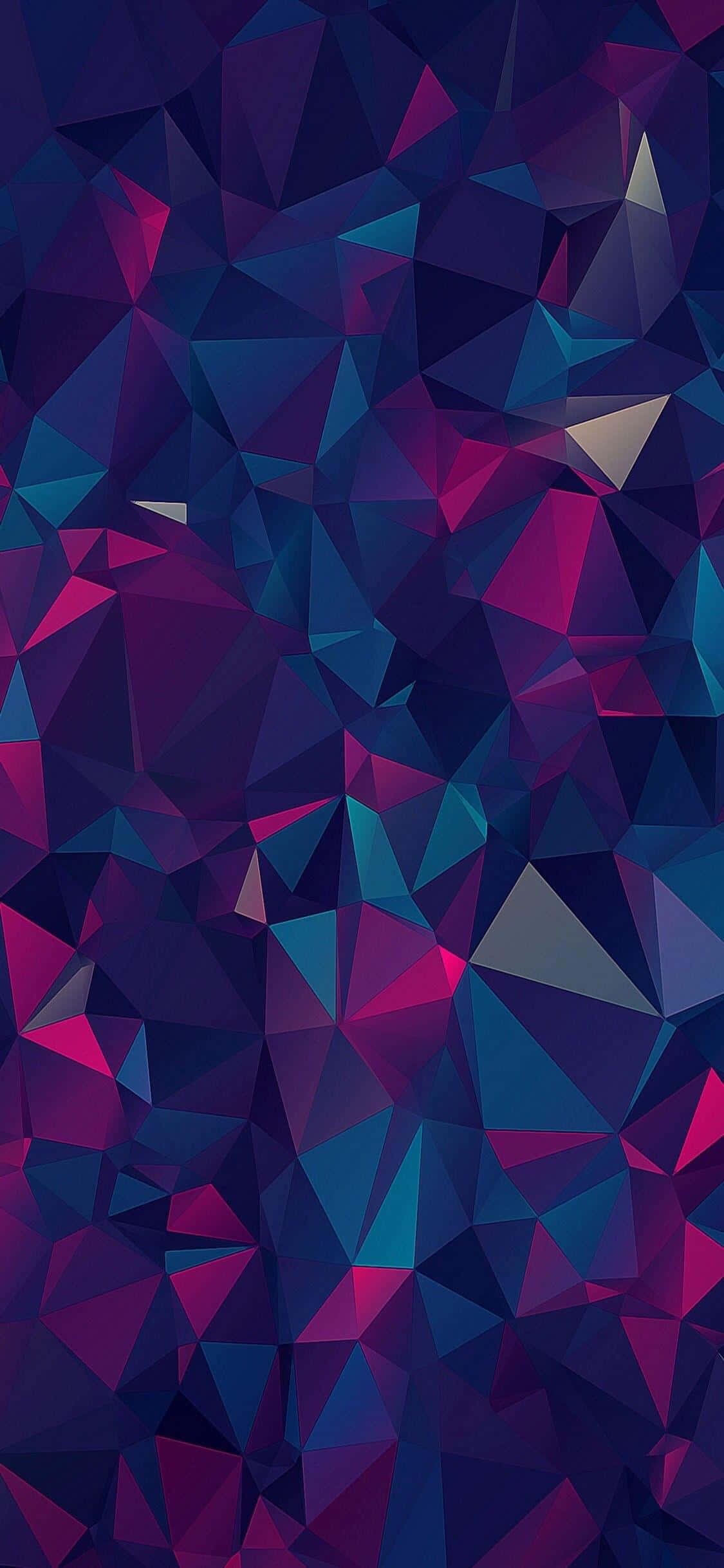 un fondo morado y azul con triángulos Fondos de pantalla