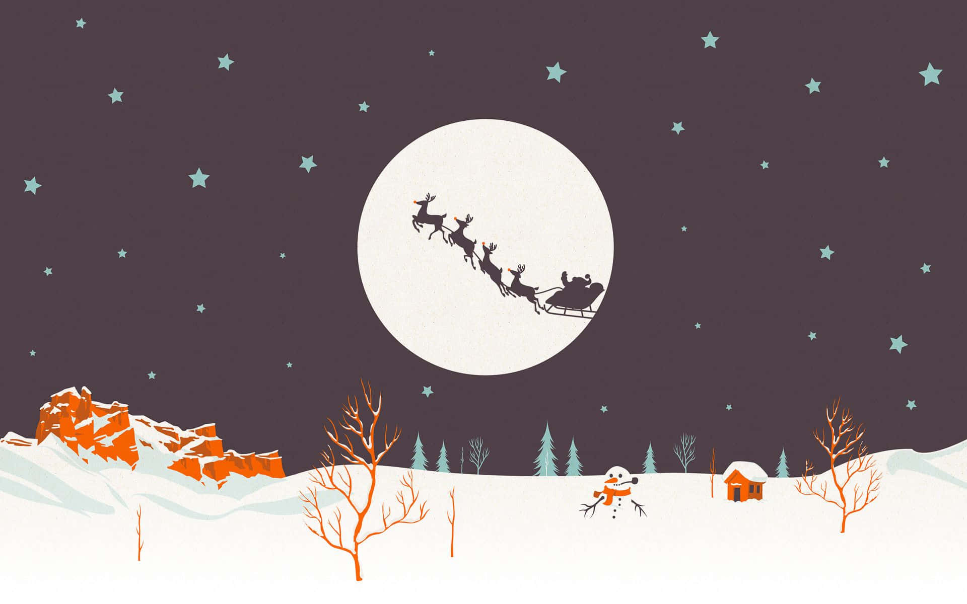 Un fondo navideño sencillo, con regalos y estrellas Fondos de pantalla