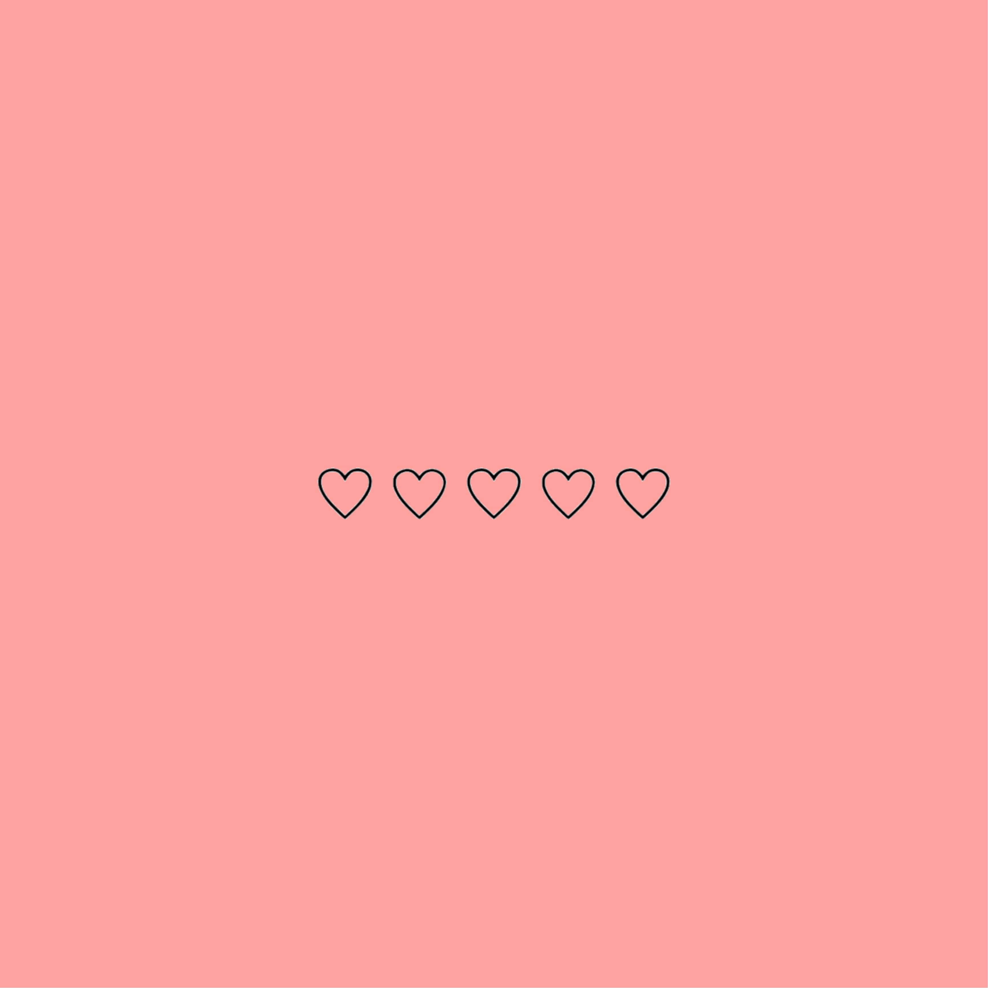 un fondo rosa con corazones Fondos de pantalla