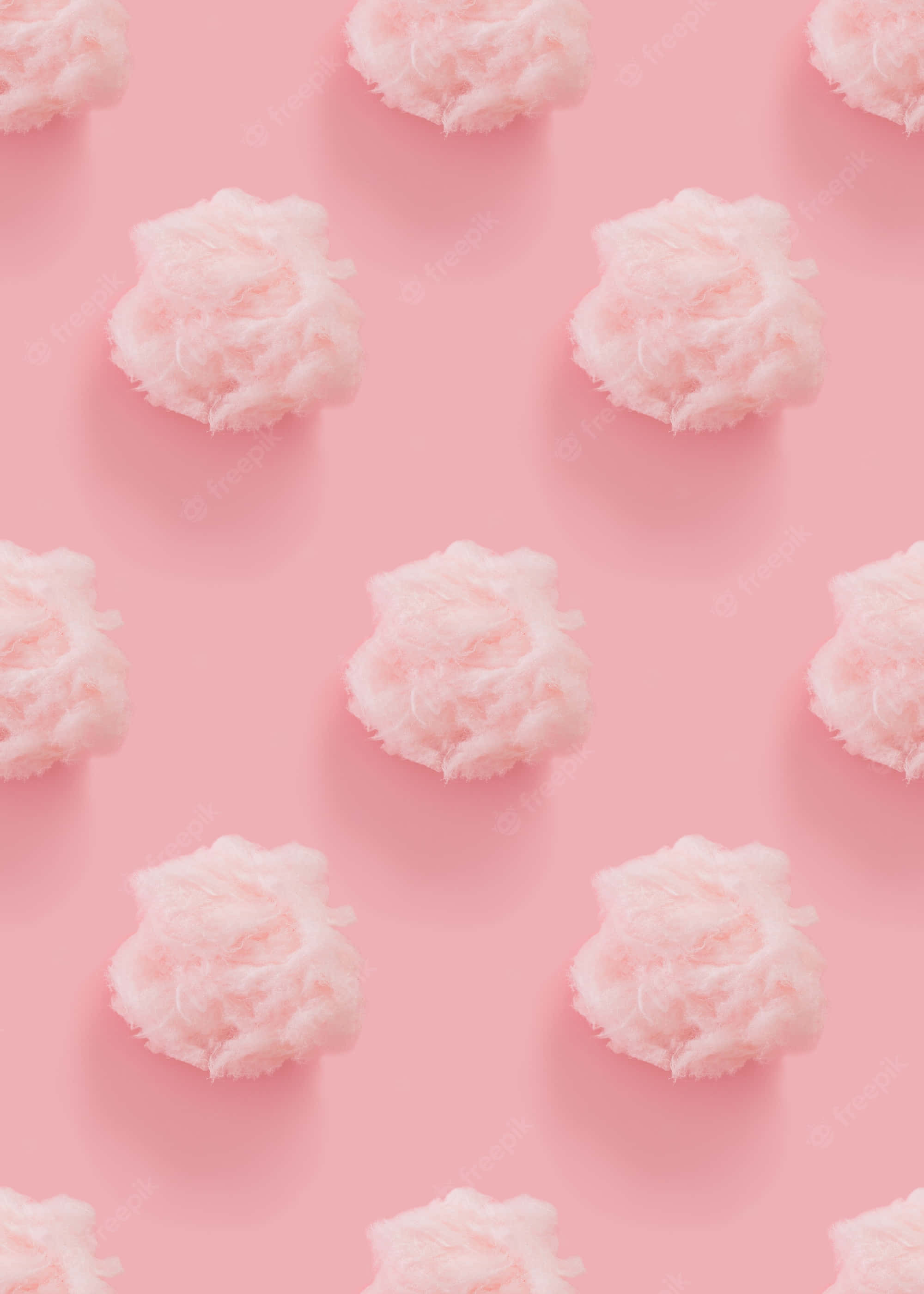 un fondo rosa con nubes blancas Fondos de pantalla