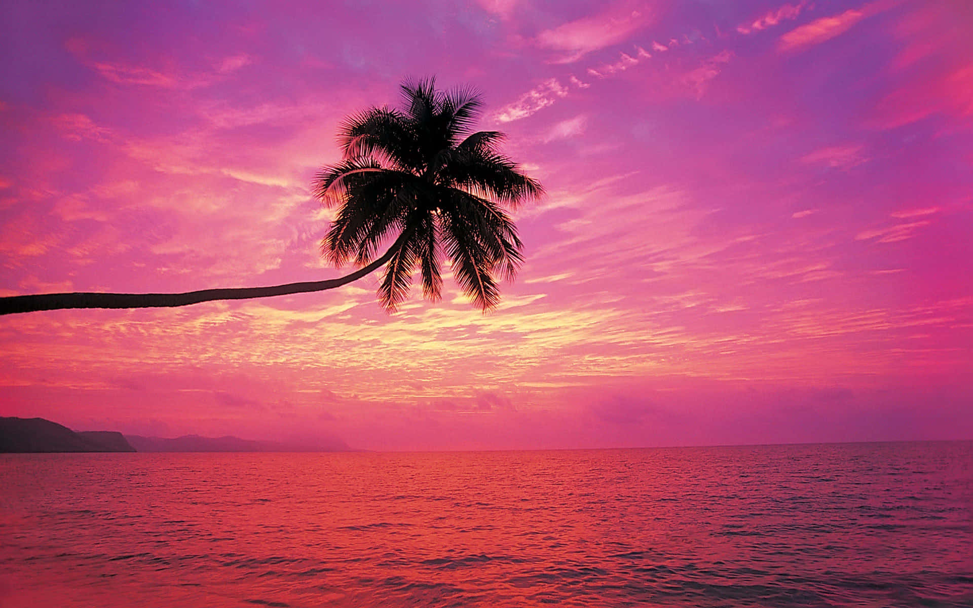 Un hermoso atardecer en la playa Fondos de pantalla