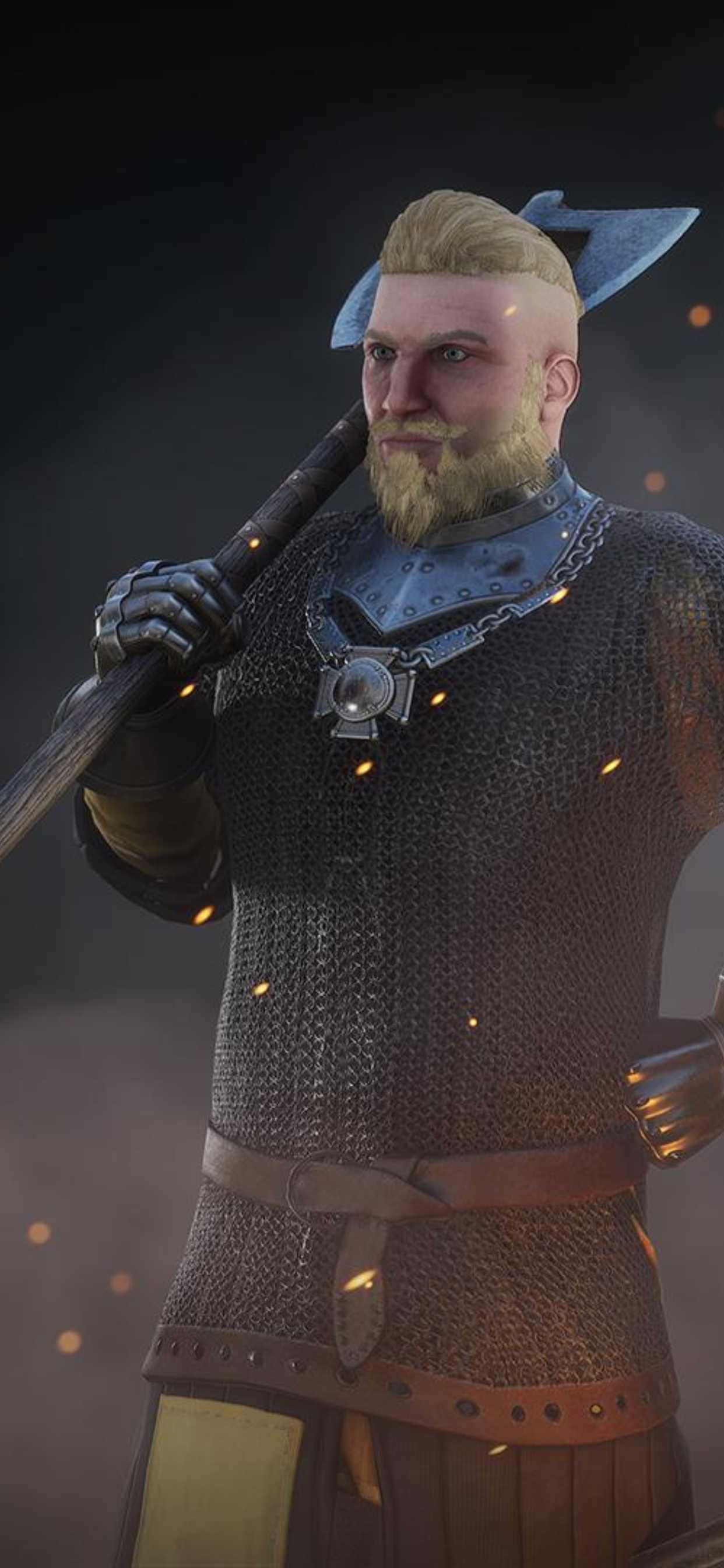 un hombre con un traje medieval sosteniendo una espada Fondos de pantalla