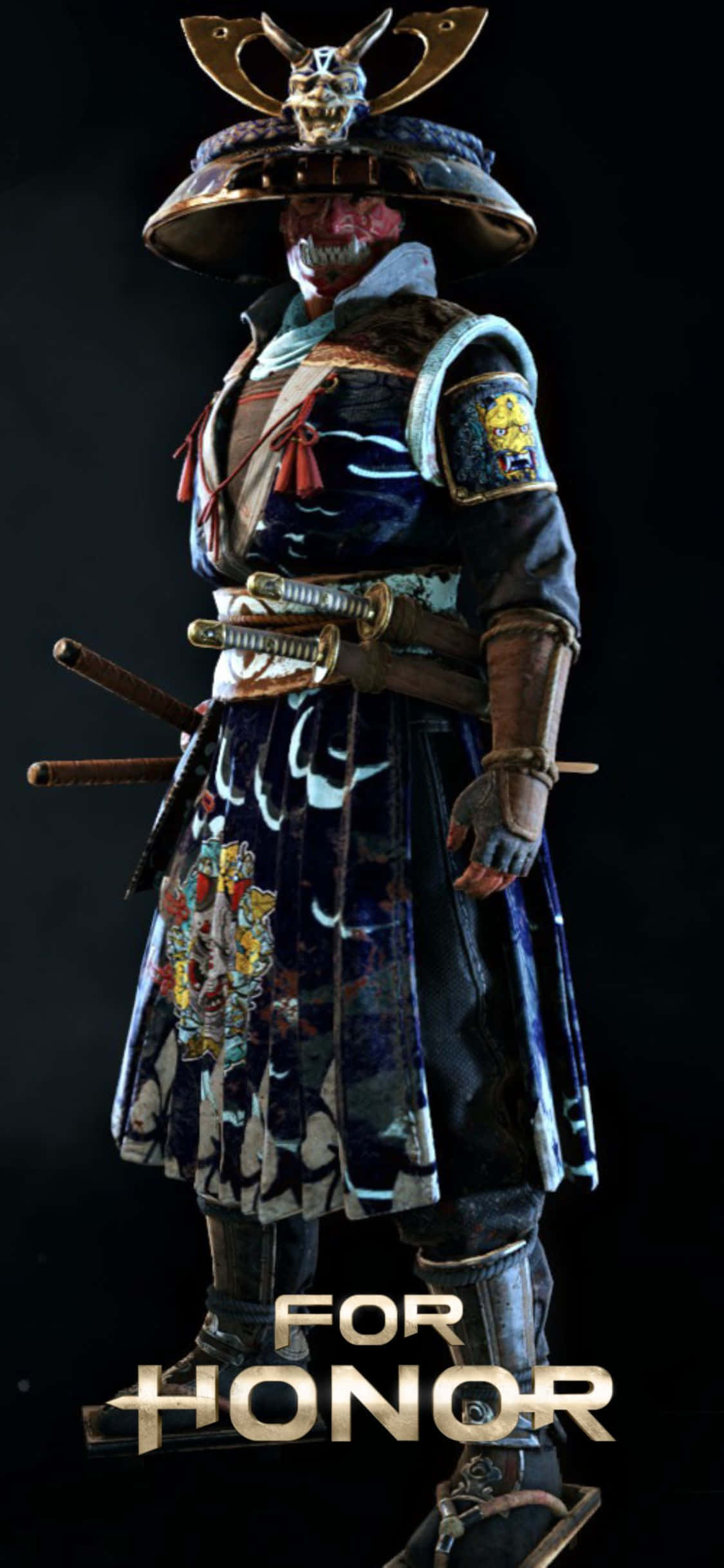 un hombre con un traje de samurái con las palabras For Honor Fondos de pantalla