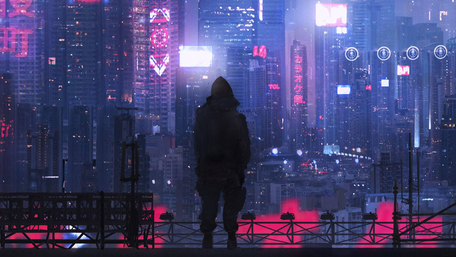 Un Hombre Explorando Atracciones Turísticas en la Ciudad Vibrante Fondos de pantalla