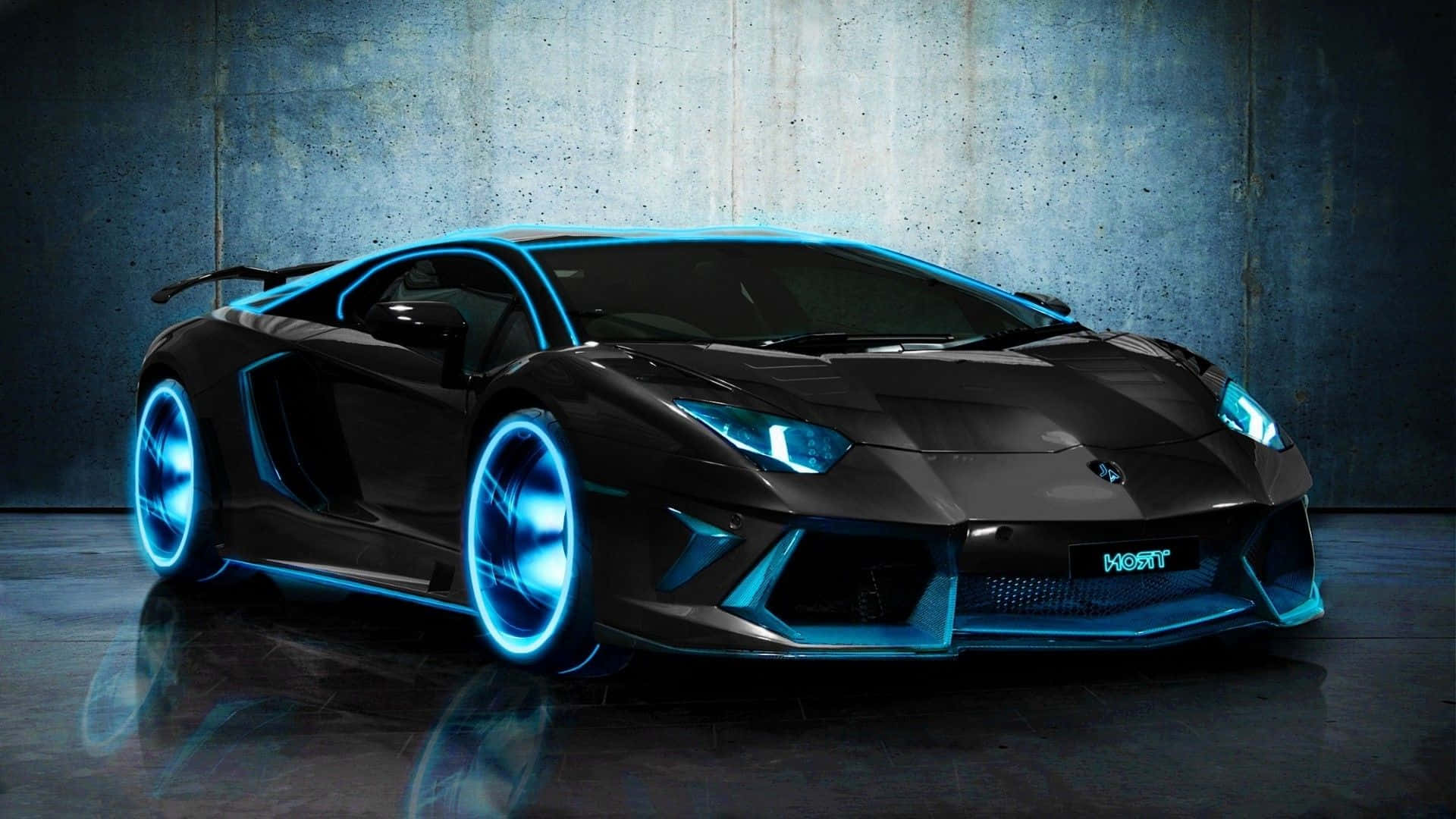 Un impresionante Lamborghini galopa sobre el asfalto Fondos de pantalla