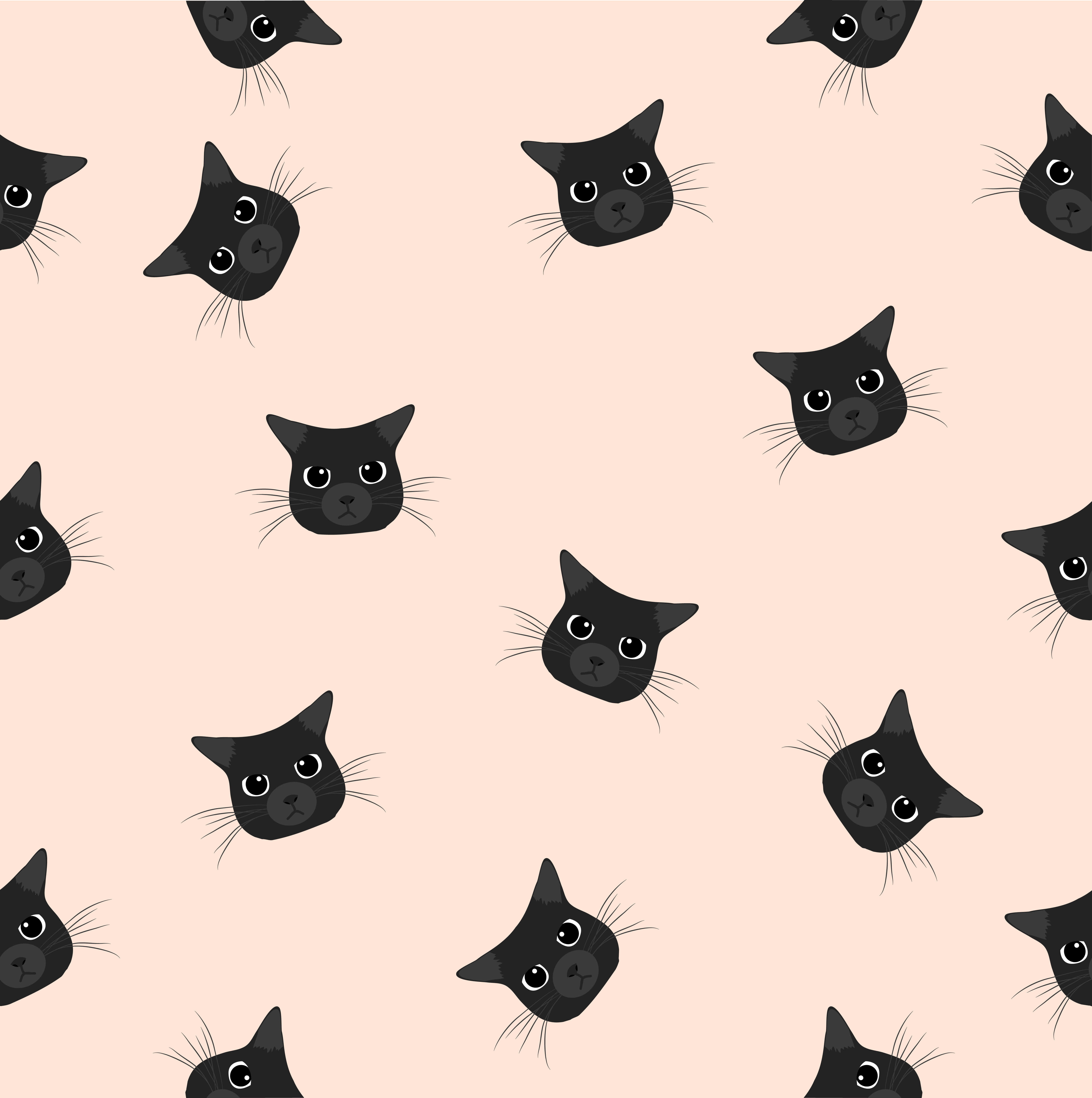 Un Intrigante Gato Negro Examina Su Entorno Fondos de pantalla