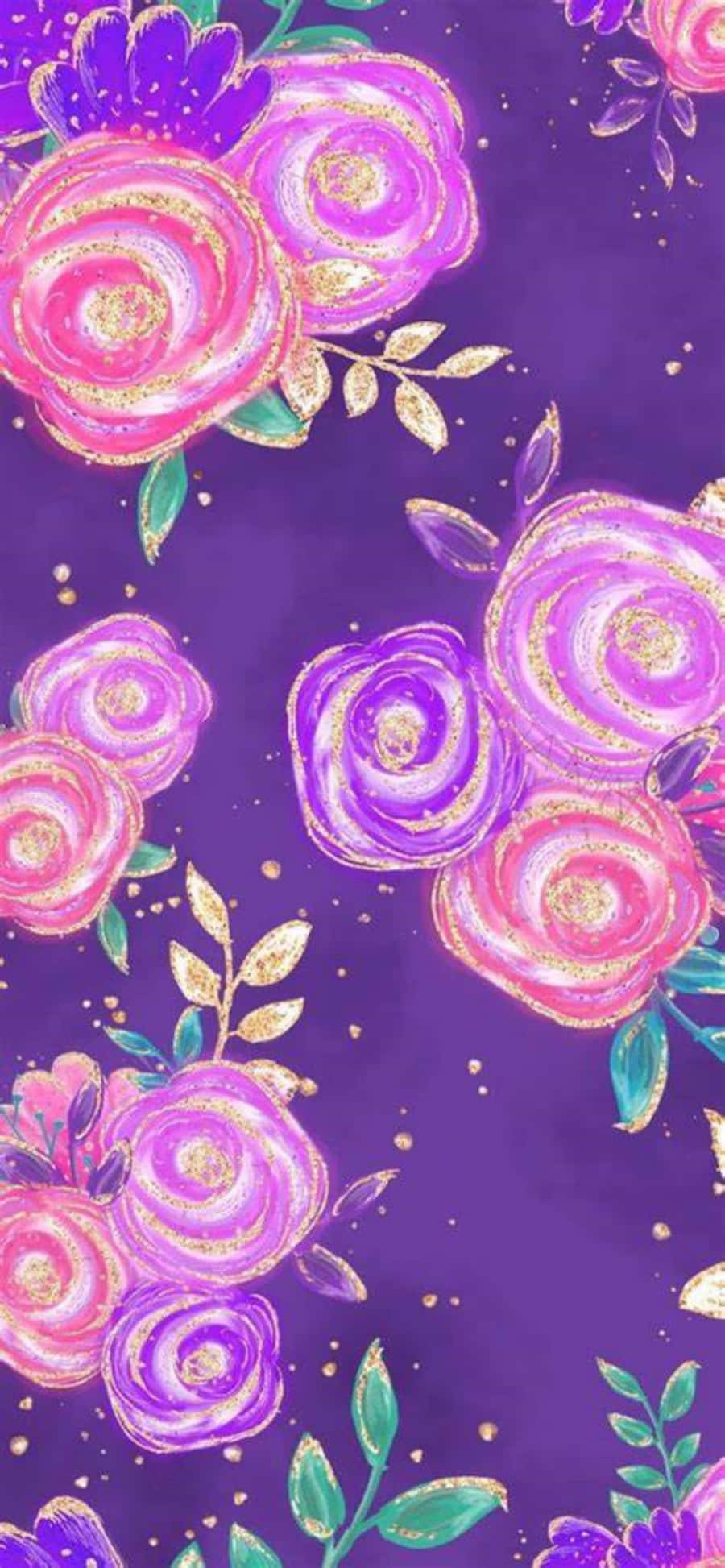 Un jarrón rosa y morado con una flor blanca. Fondos de pantalla