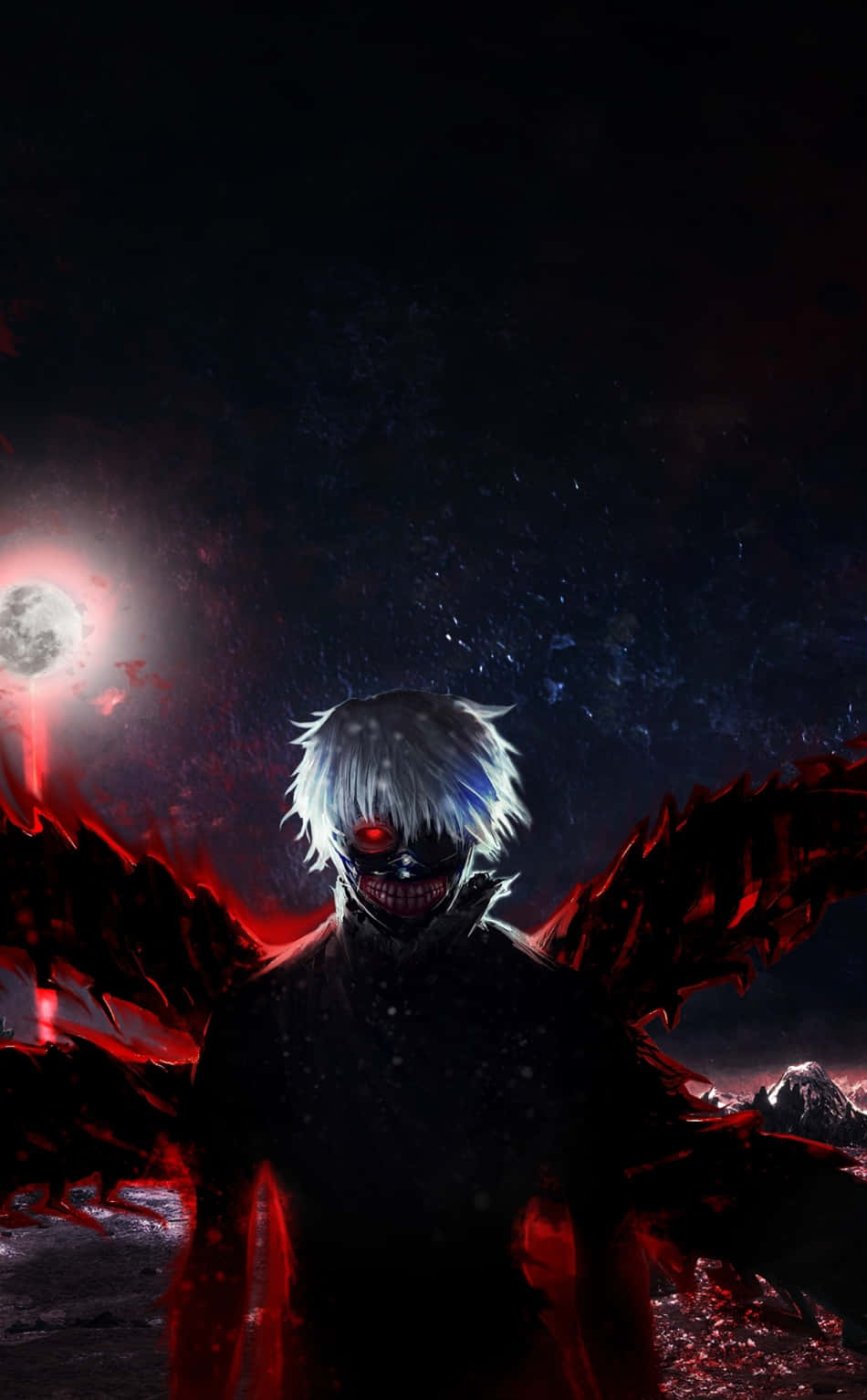 Un joven personaje anime negro en un paisaje urbano Fondos de pantalla