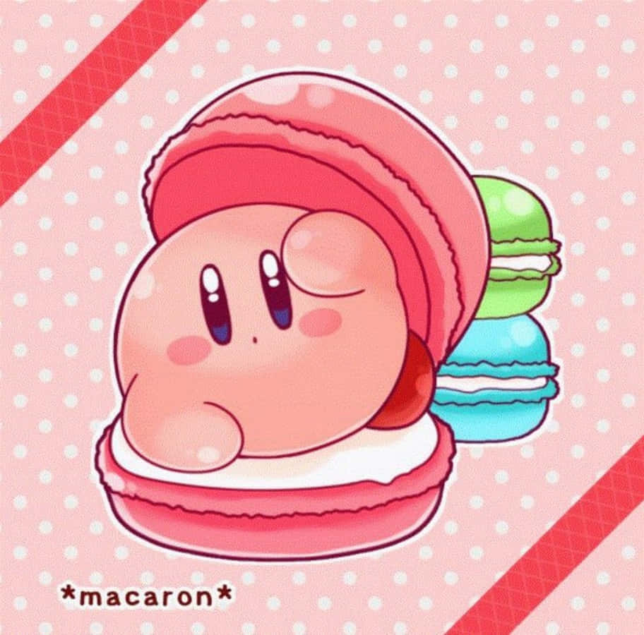 Un Kirby feliz listo para explorar el mundo Fondos de pantalla