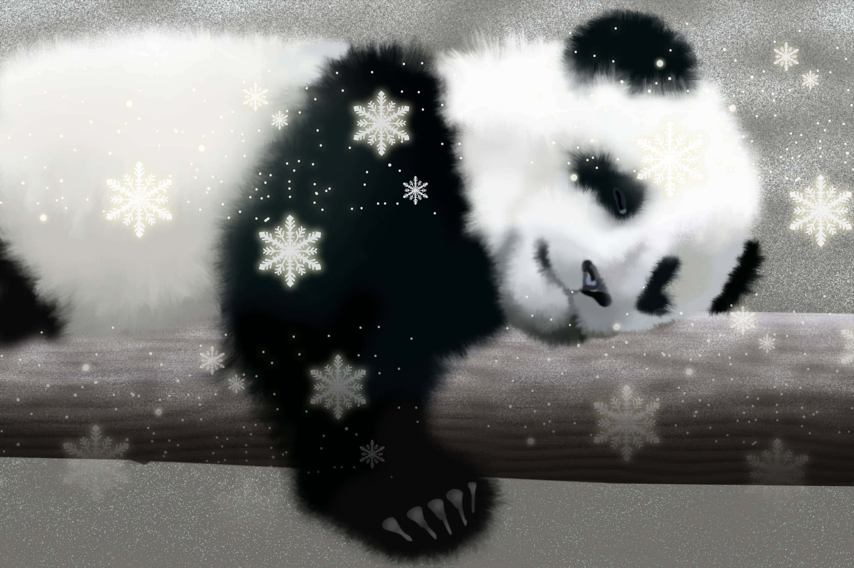 Un lindo panda acurrucado en un abrazo Fondos de pantalla