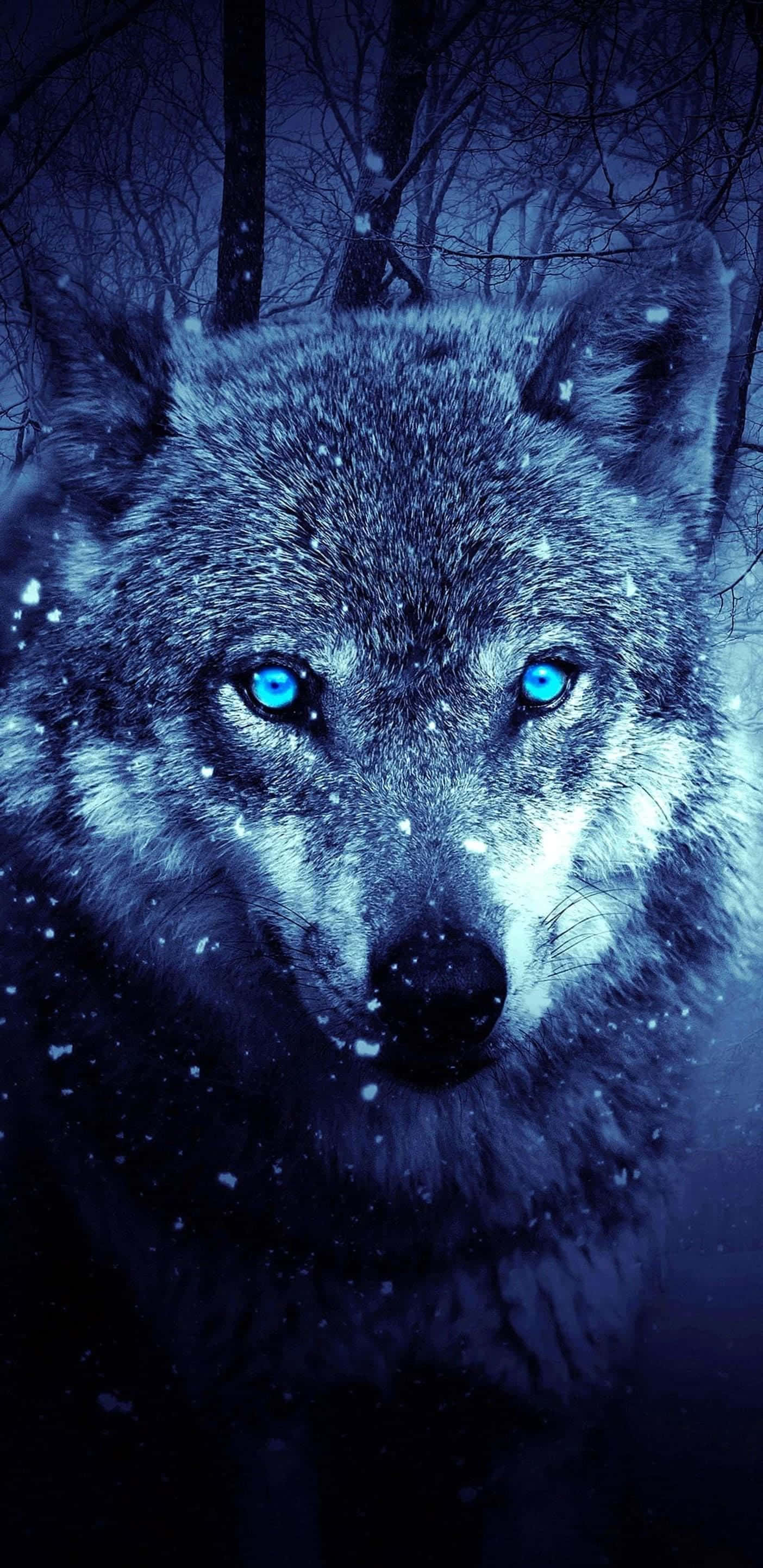 Un lobo feroz, intimidante pero genial, mirando hacia lo desconocido. Fondos de pantalla