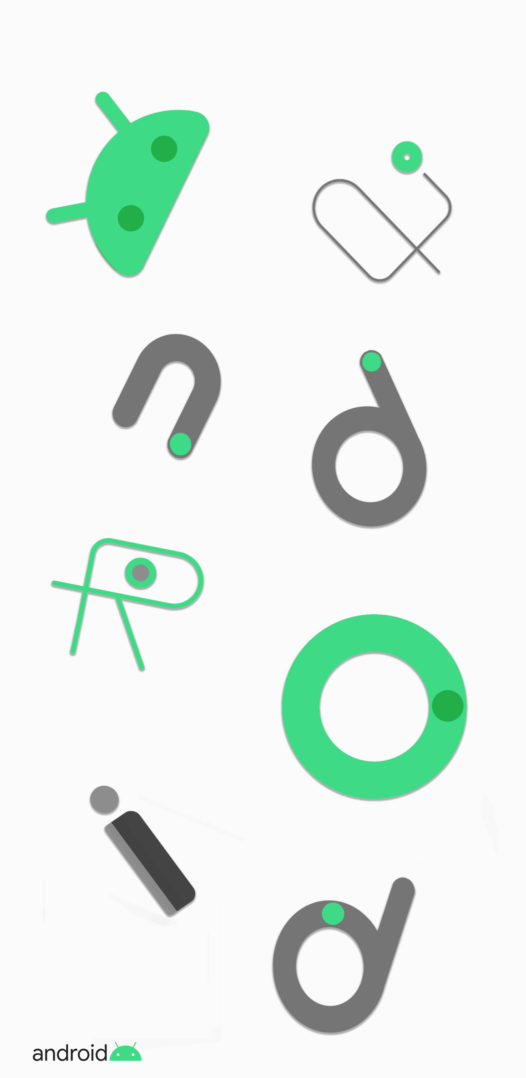 Un logotipo verde con una letra verde Fondos de pantalla