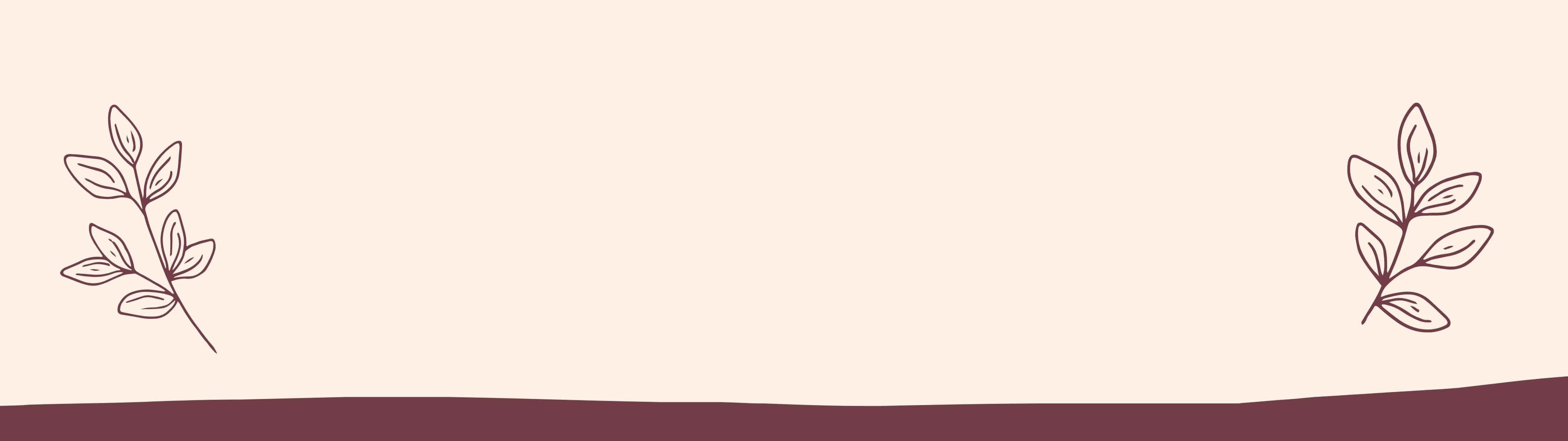 un marco con hojas y flores sobre un fondo beige Fondos de pantalla