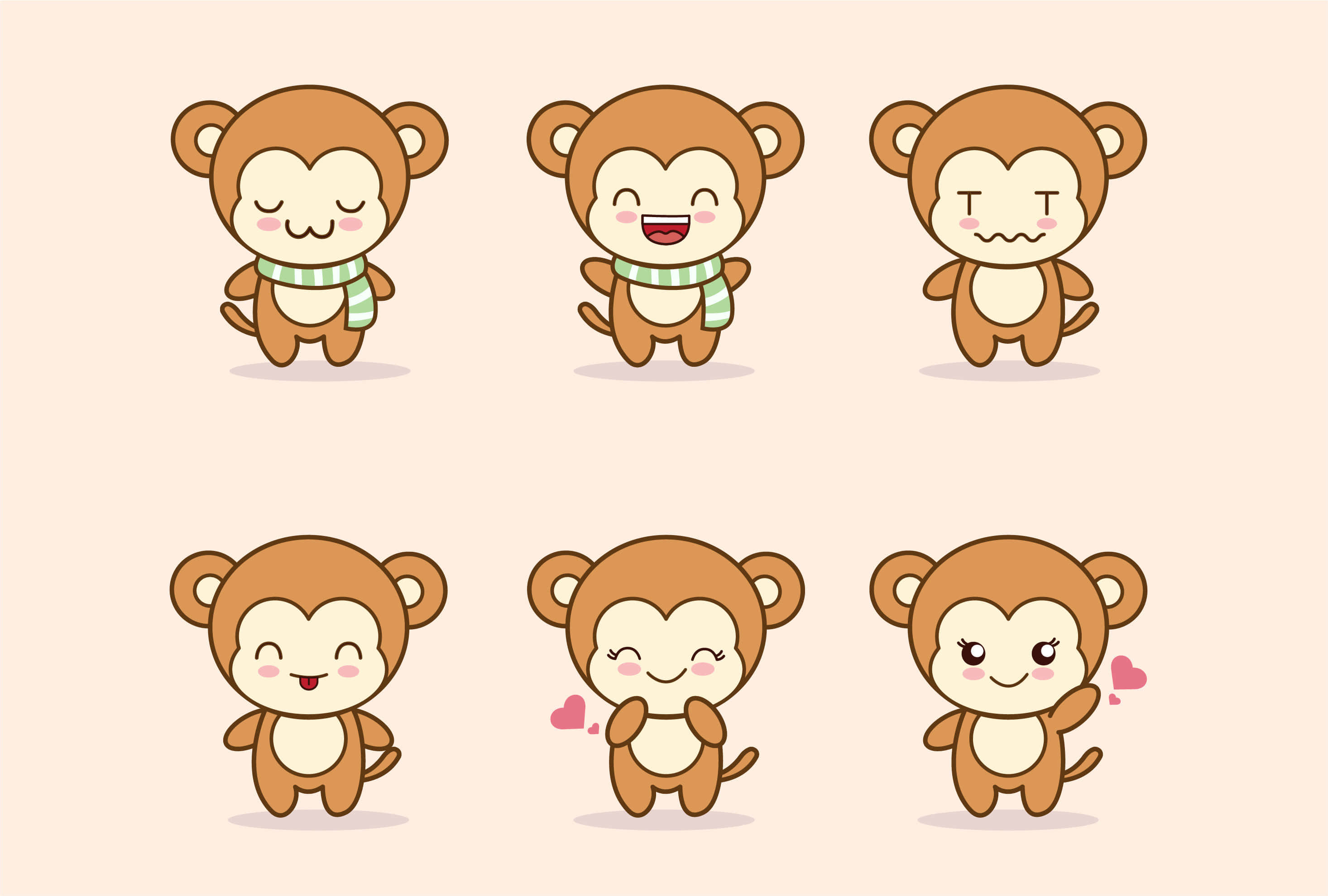 Un mono feliz y lindo sonriendo Fondos de pantalla