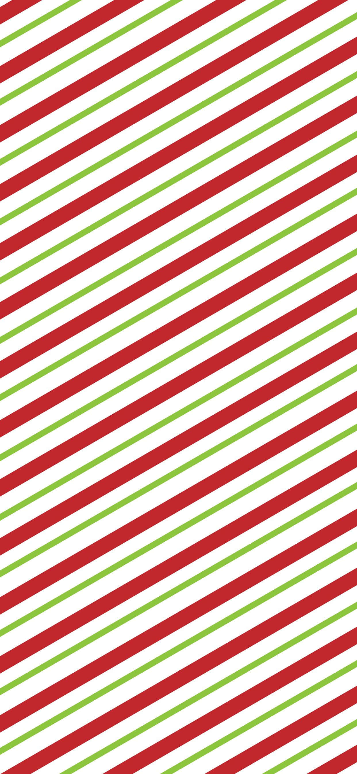 un papel navideño a rayas con franjas rojas y verdes Fondos de pantalla