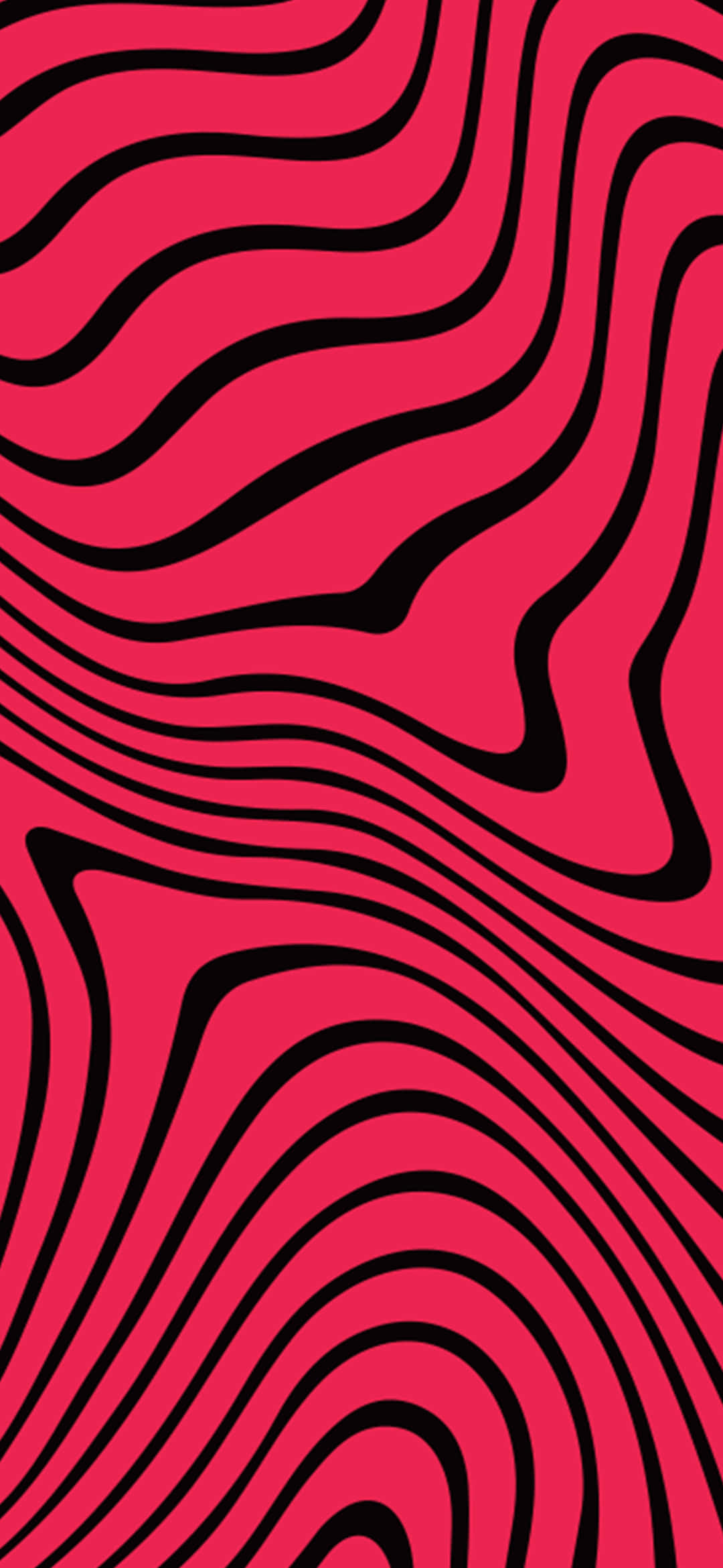 Un patrón de cebra rojo y negro con líneas onduladas Fondos de pantalla