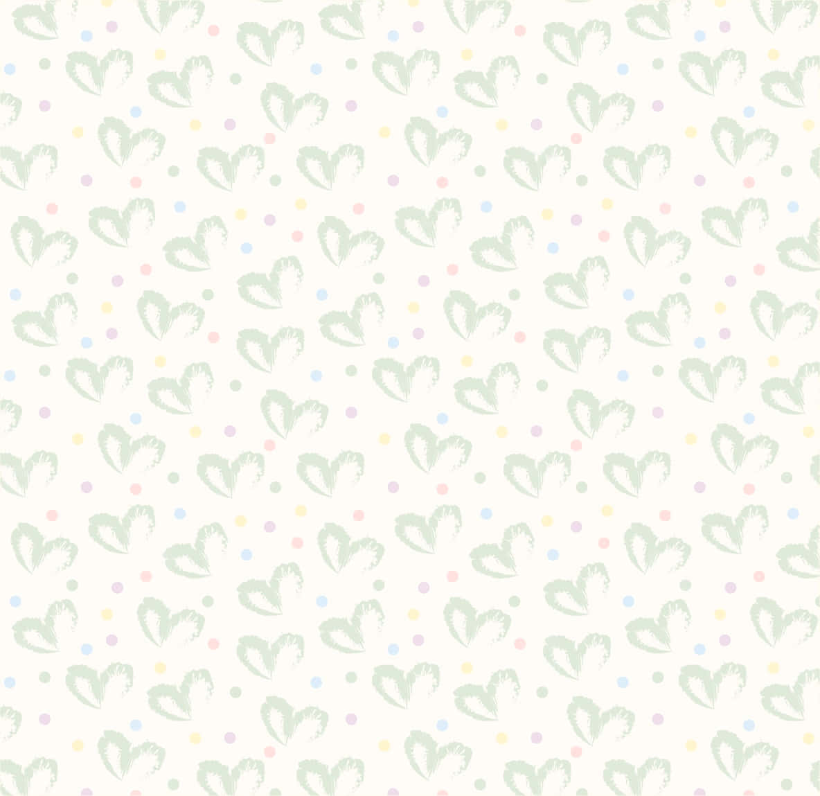 un patrón de corazones en verde y blanco Fondos de pantalla
