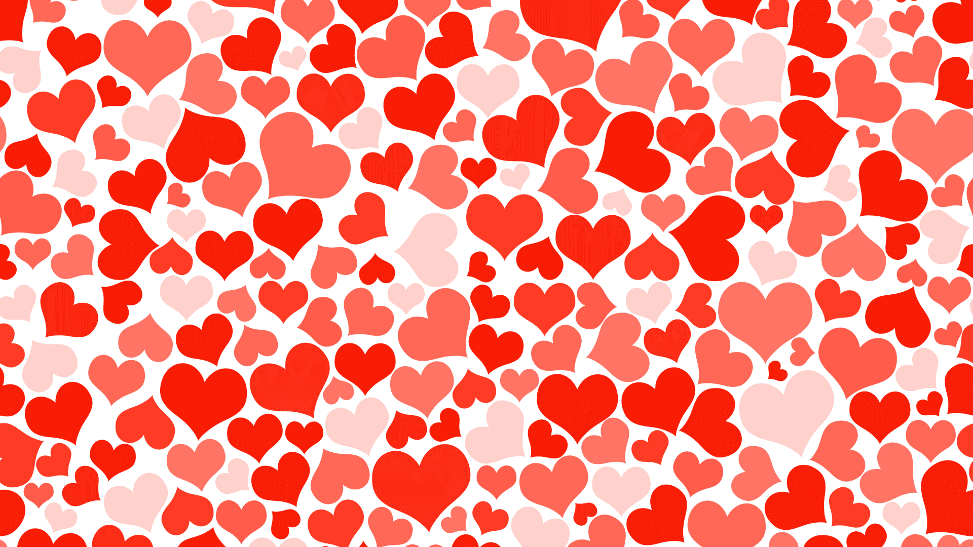 un patrón de corazones rojos y blancos Fondos de pantalla