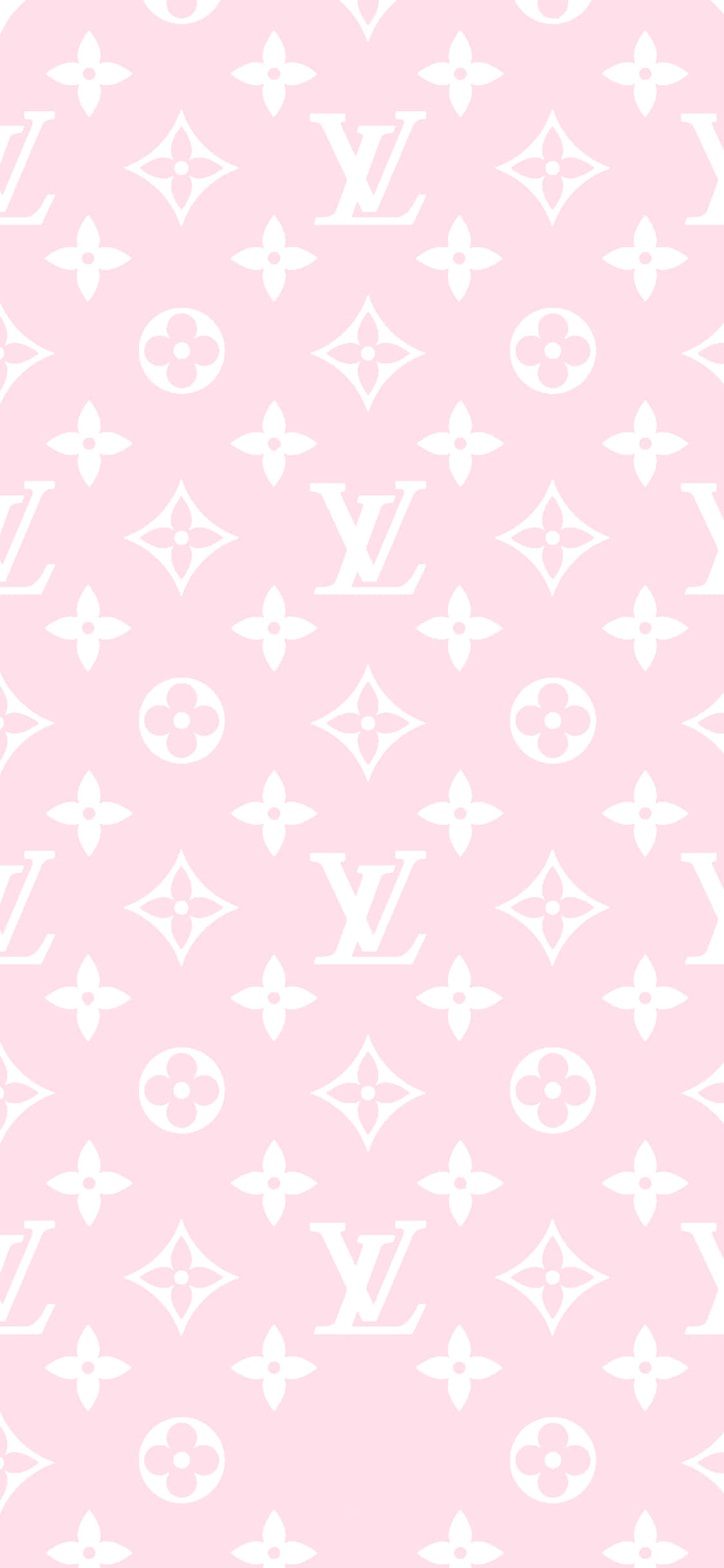 un patrón de Louis Vuitton rosa y blanco Fondos de pantalla