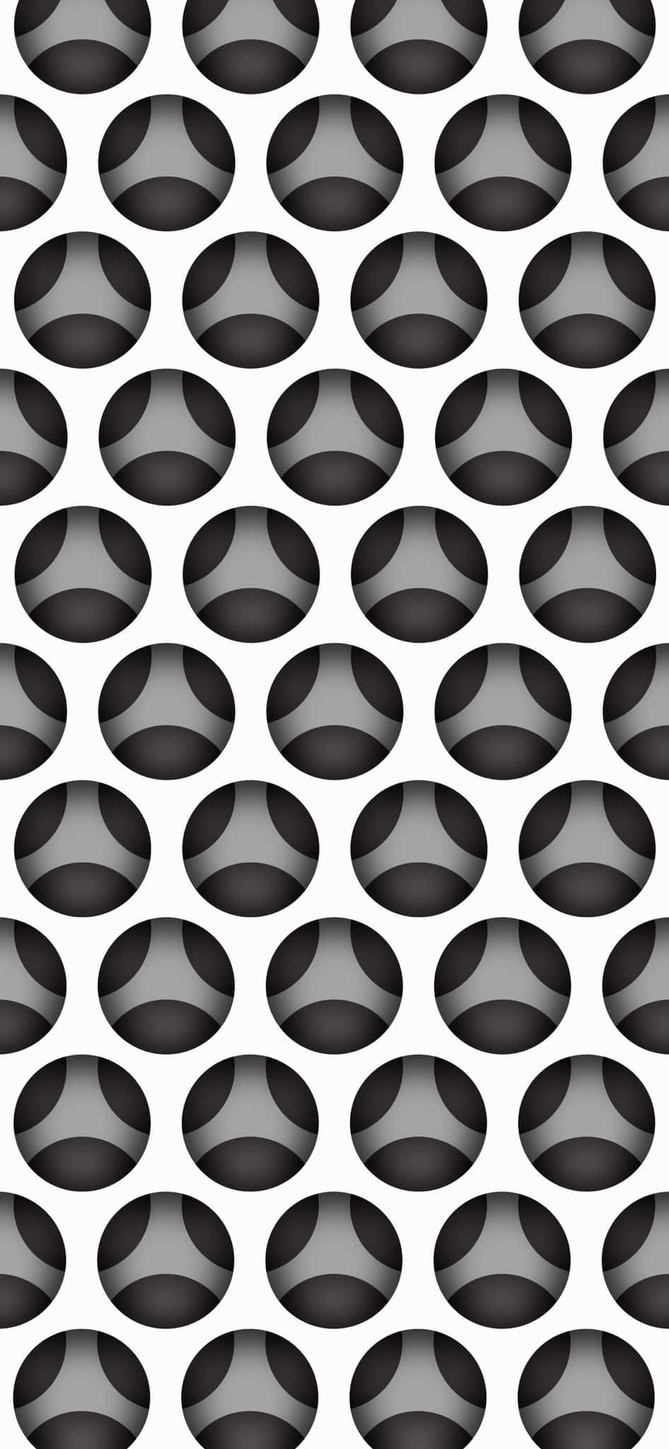 un patrón en blanco y negro con muchos círculos Fondos de pantalla