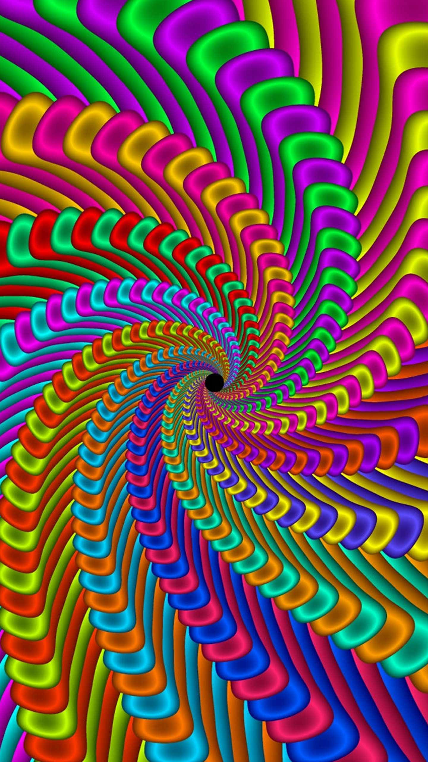 un patrón espiral colorido con un fondo de arcoíris Fondos de pantalla