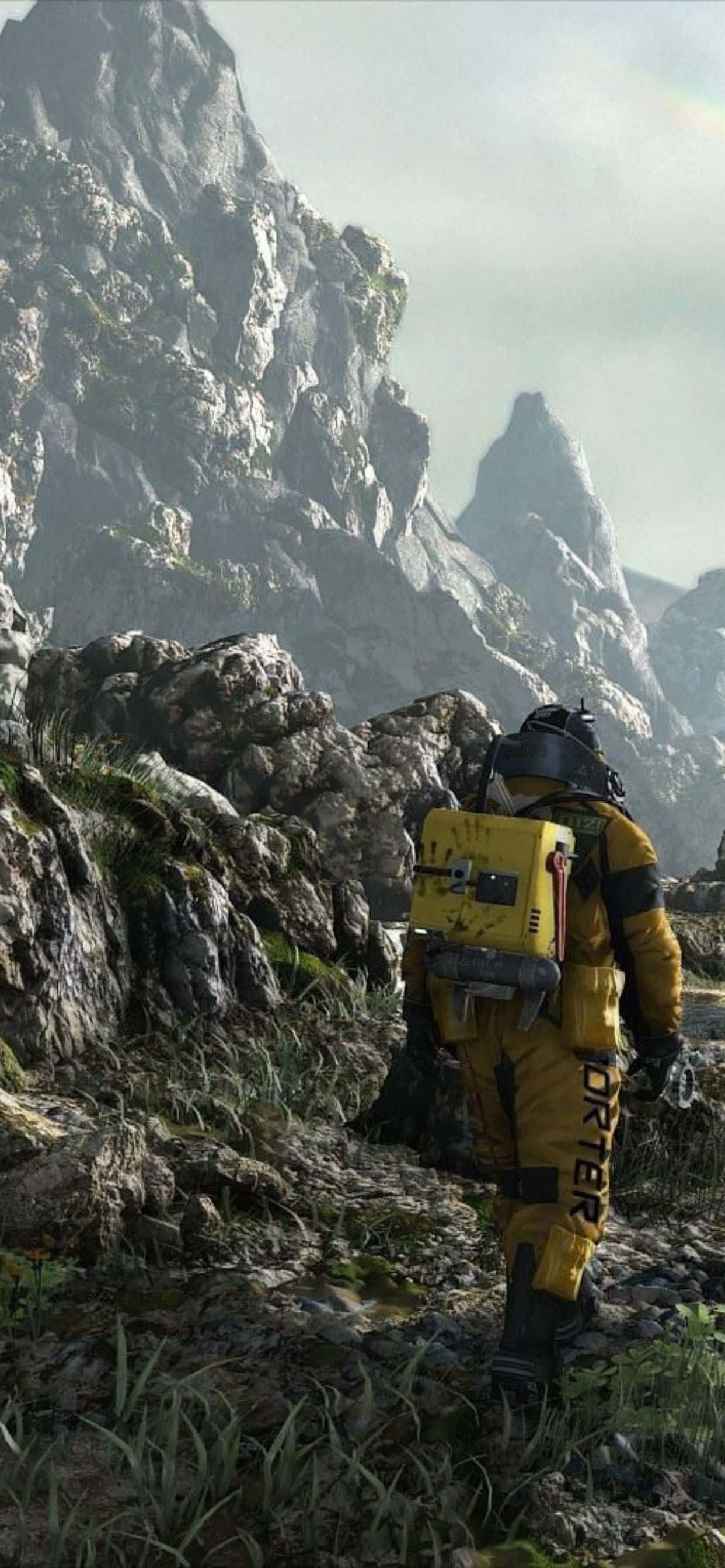 Un poder sobrenatural reside en el iPhone Xs Max con Death Stranding Fondos de pantalla