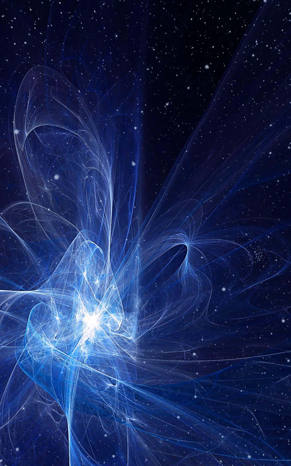 un remolino azul de luz en el cielo Fondos de pantalla