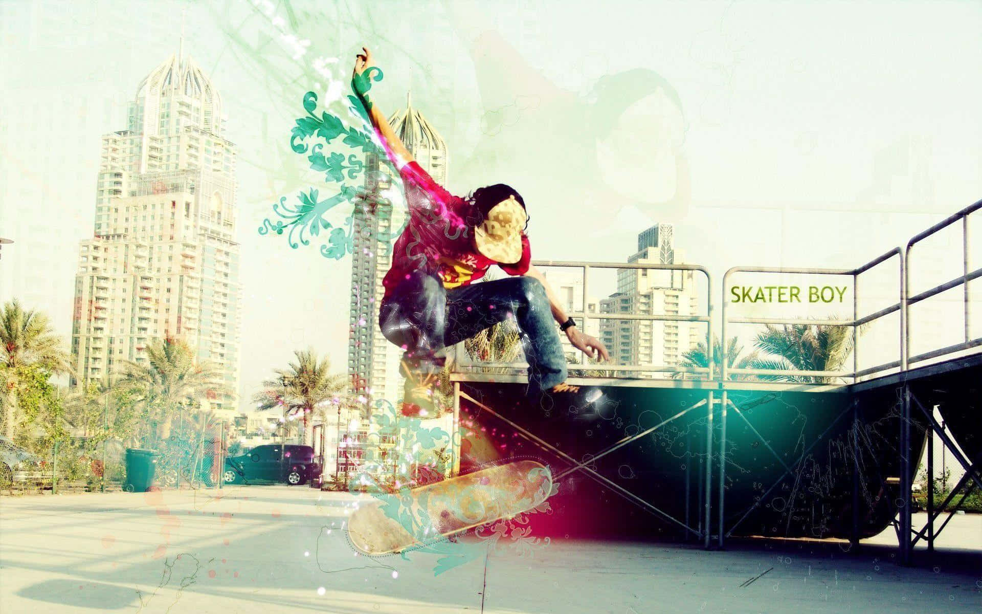 un skater haciendo trucos en una rampa Fondos de pantalla