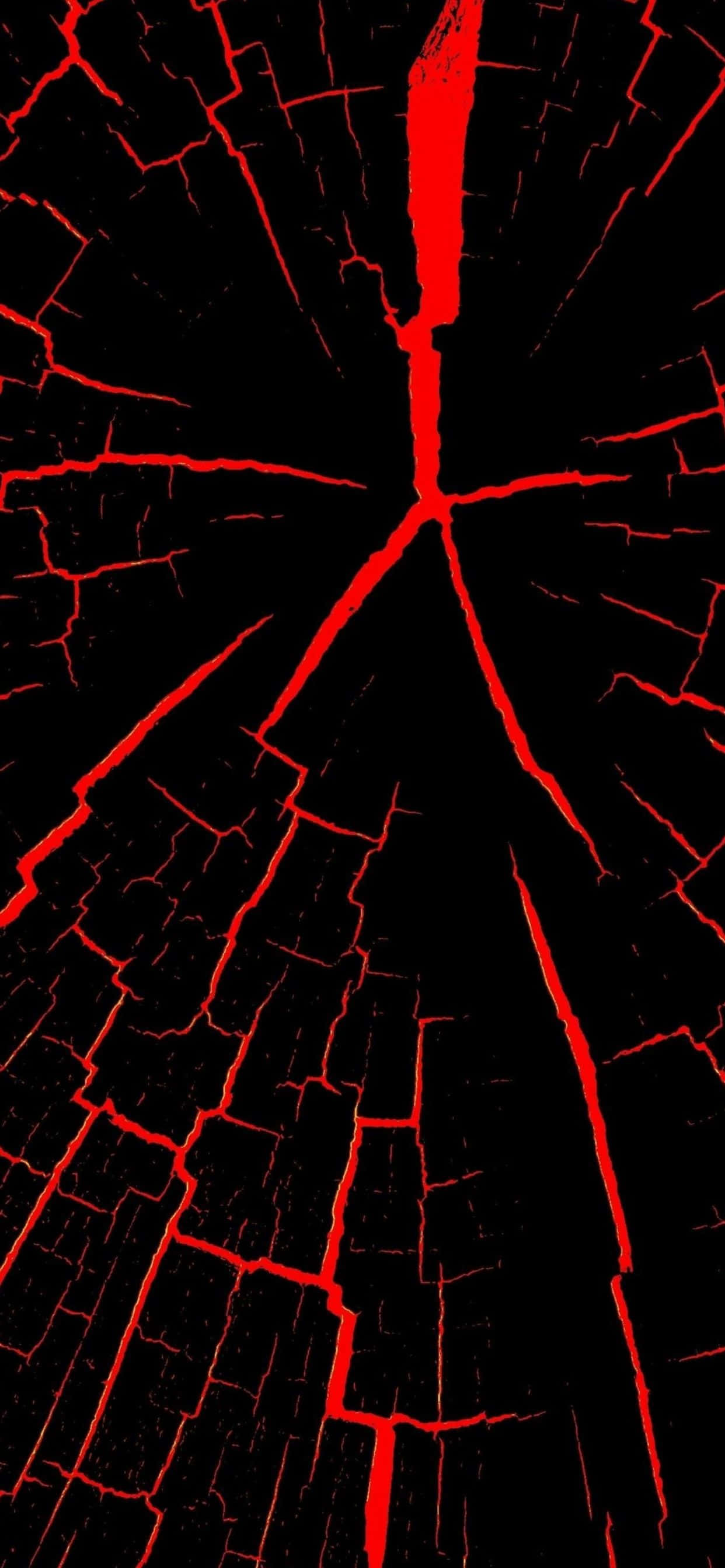 un tocón rojo y negro con una cruz roja Fondos de pantalla