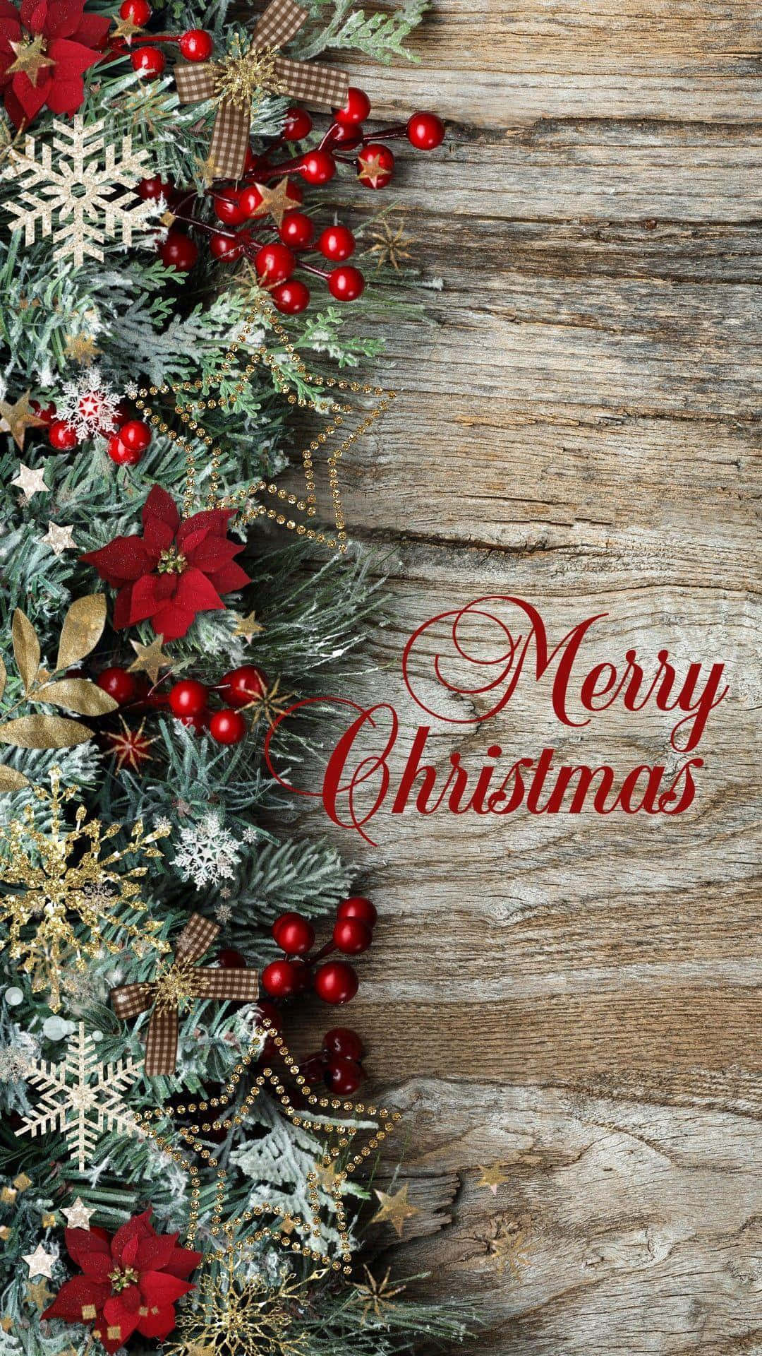 Un toque moderno para Navidad con fondo de pantalla festivo para celular Fondos de pantalla