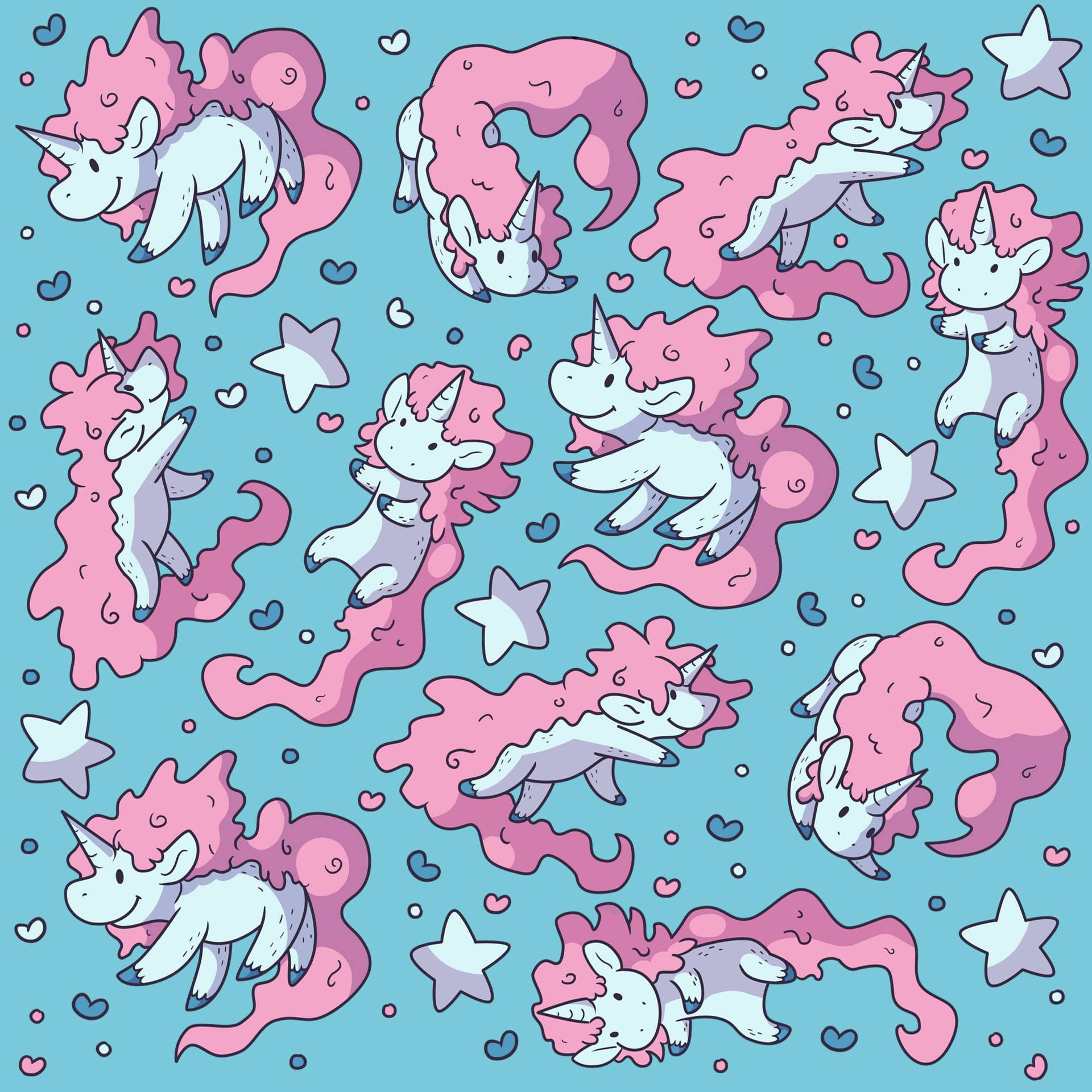 Un unicornio arcoíris mítico en un fondo de ensueño Fondos de pantalla