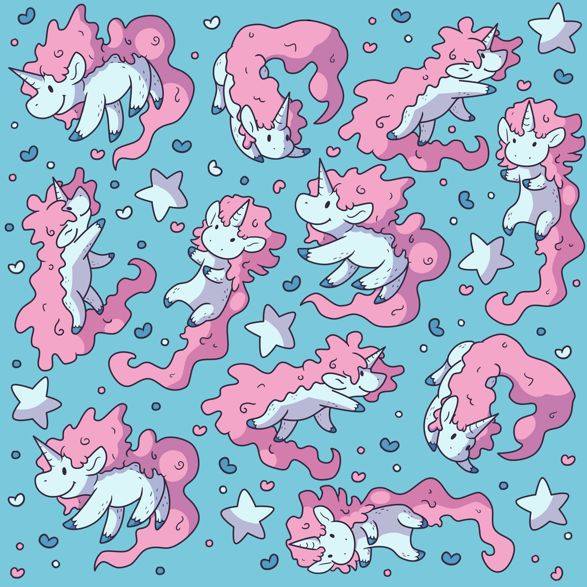 Un unicornio arcoíris mítico en un fondo de ensueño Fondos de pantalla