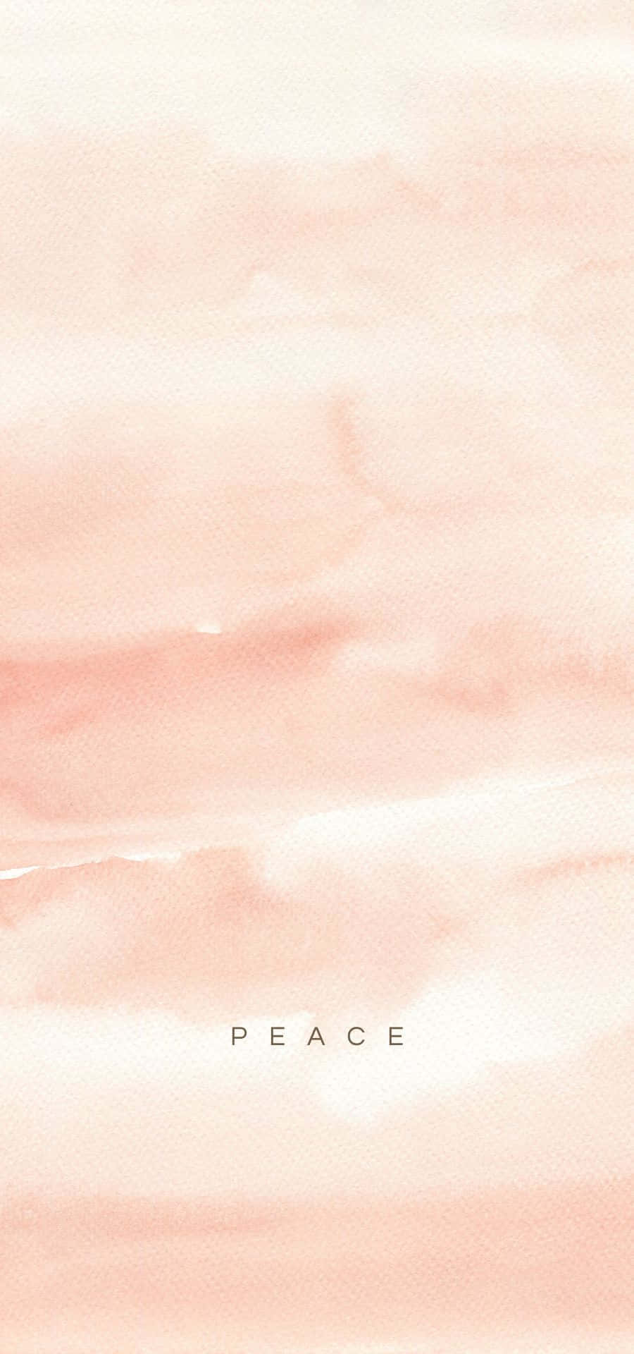 una acuarela de un cielo rosa con la palabra paz Fondos de pantalla