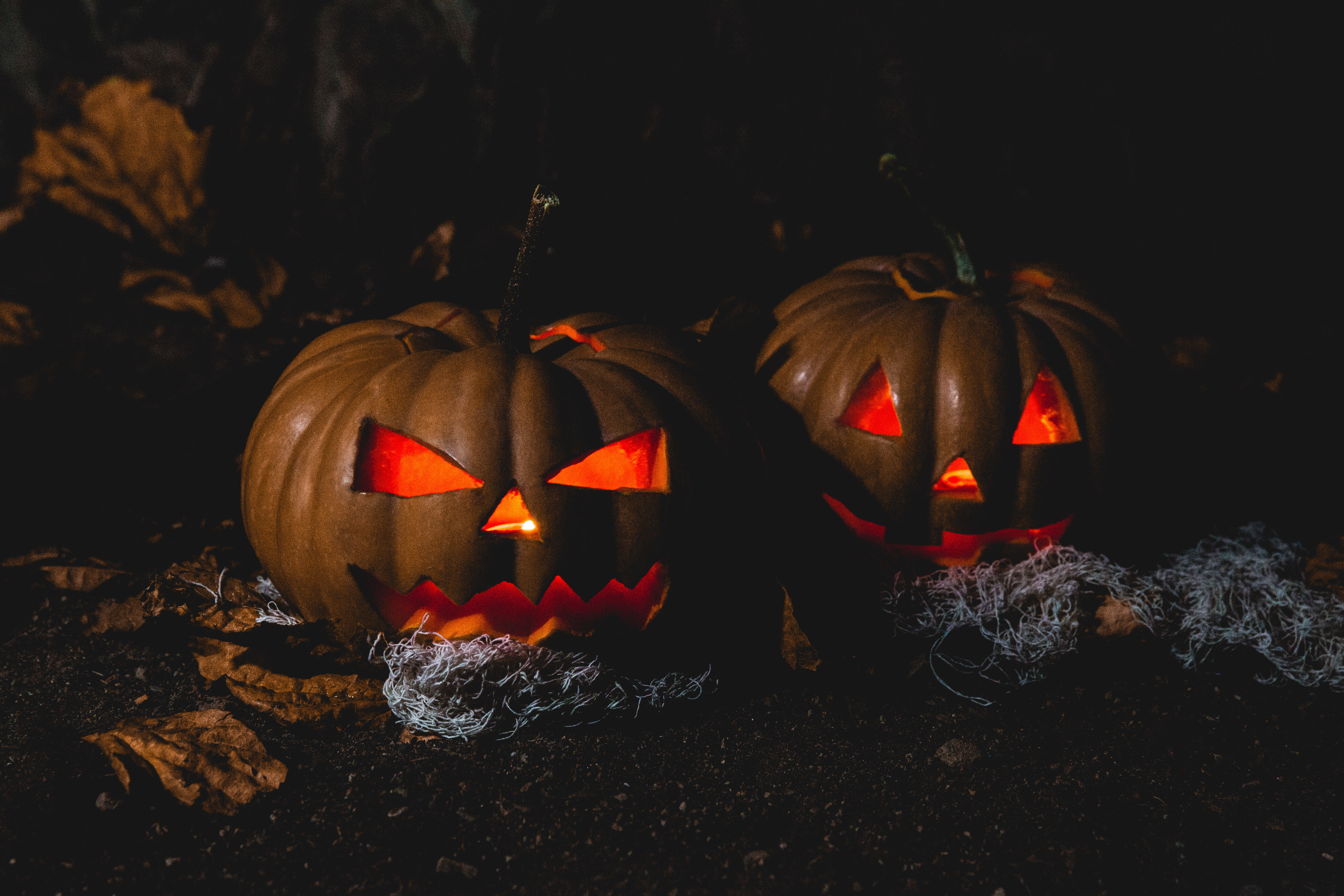 Una Calabaza Espeluznante para un Halloween Aterrador Fondos de pantalla