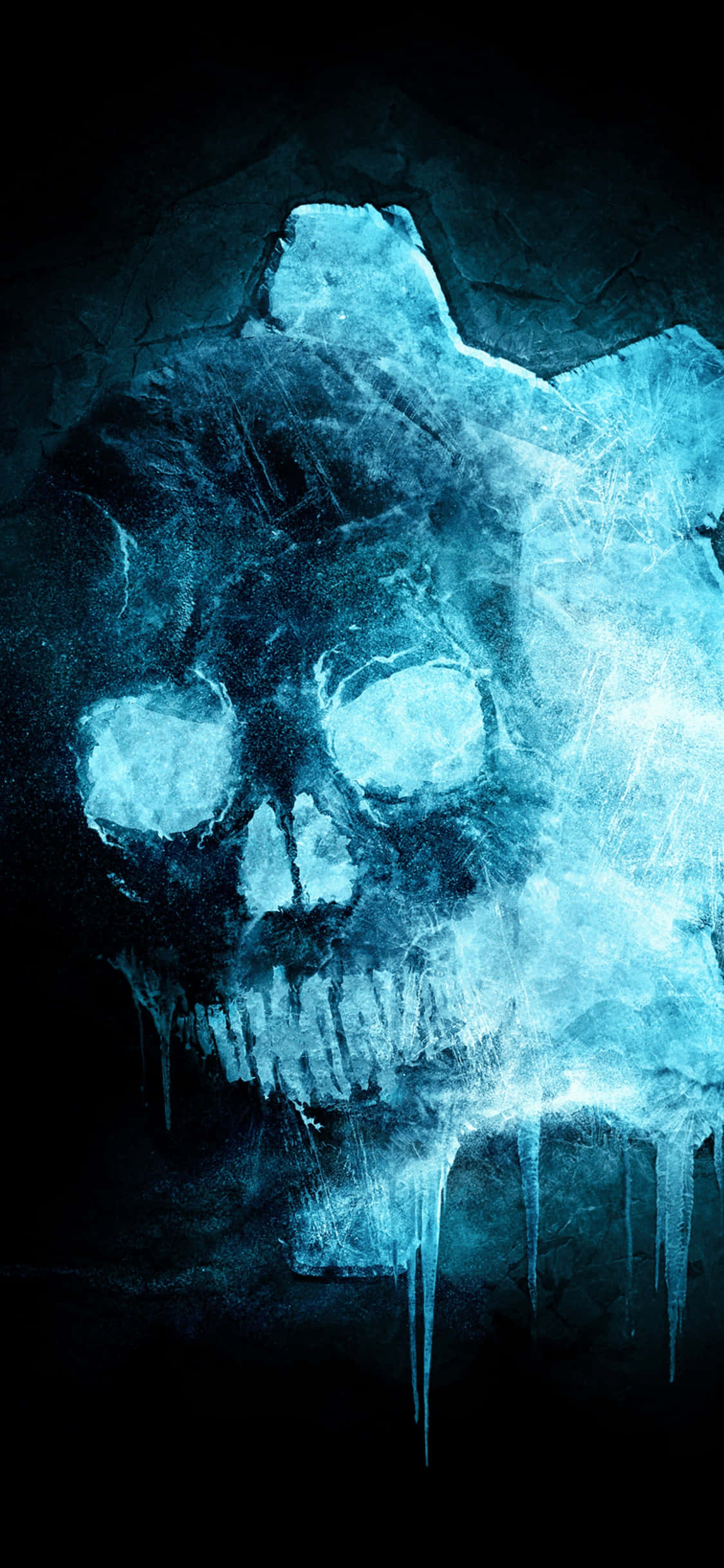 Una calavera con hielo Fondos de pantalla