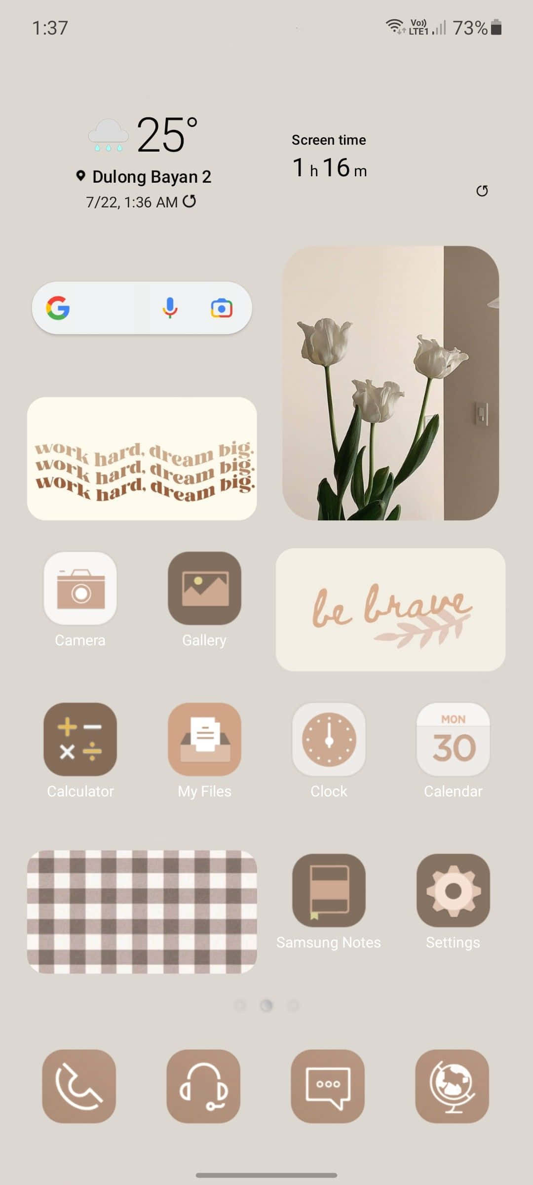 una captura de pantalla de la pantalla de inicio de un teléfono Android Fondos de pantalla