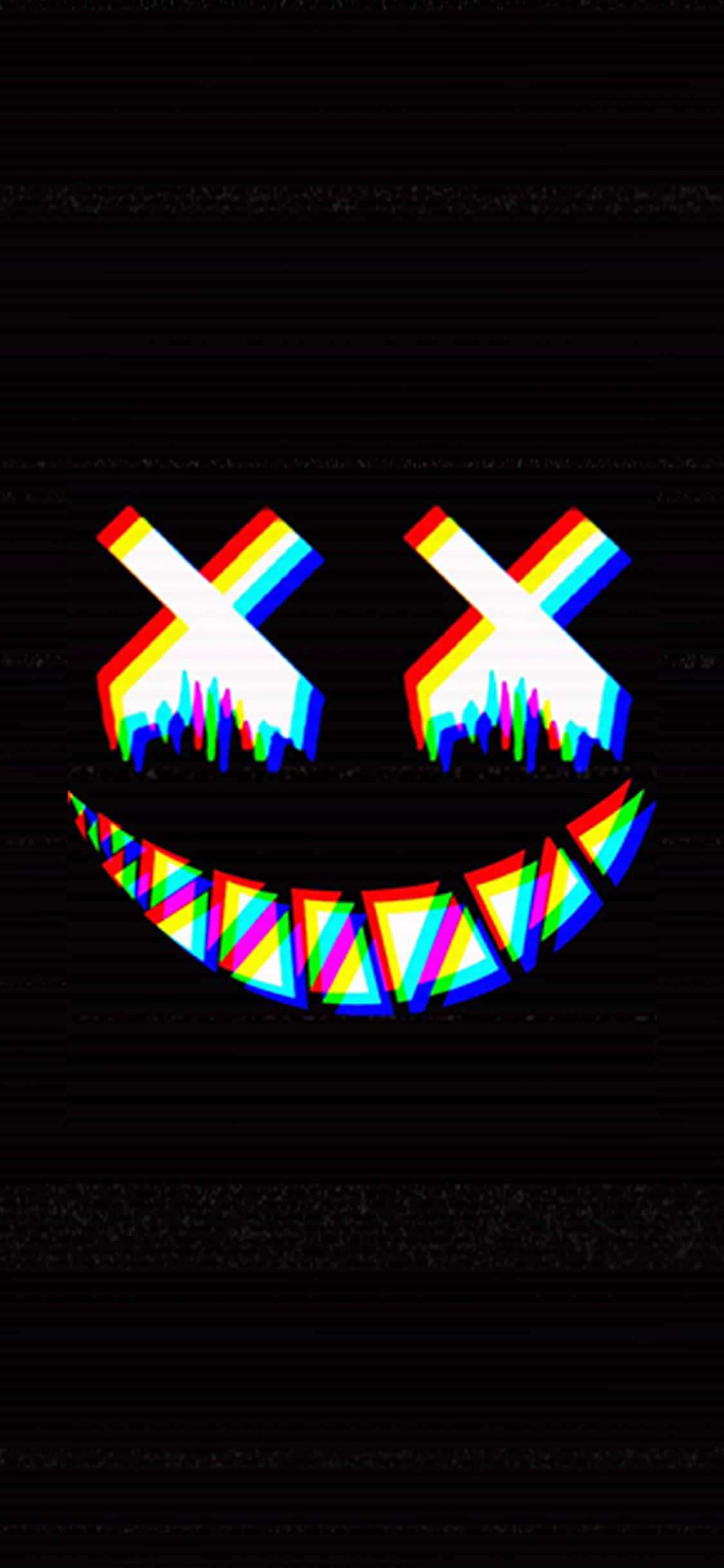 una cara de color arcoíris con una sonrisa de color arcoíris Fondos de pantalla