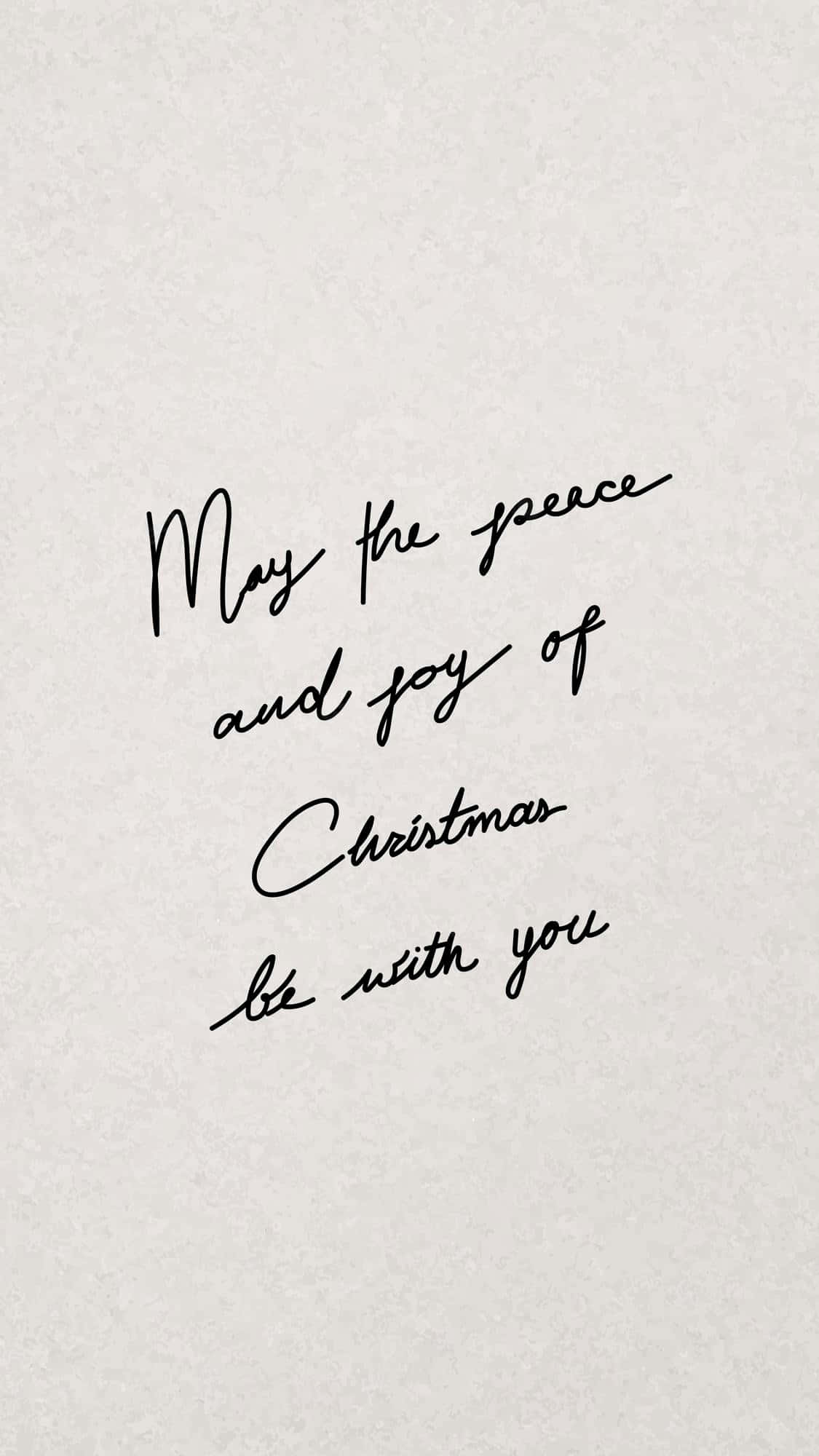 una carta escrita a mano que dice que la paz y la alegría de la Navidad estén contigo Fondos de pantalla