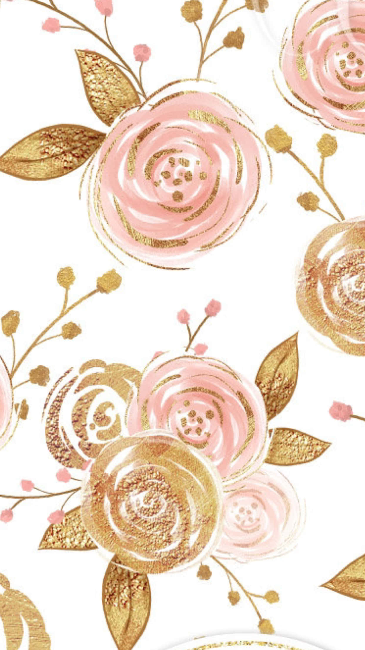 Una combinación perfecta de rosa y dorado. Fondos de pantalla