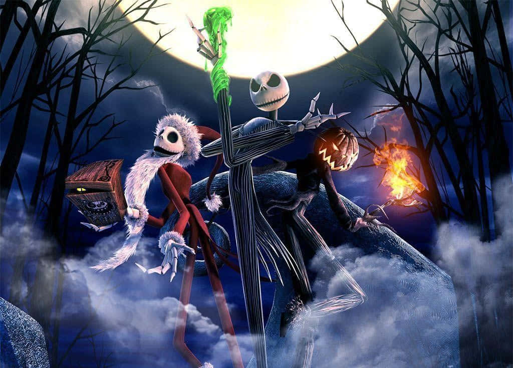 Una escena espeluznante de El extraño mundo de Jack de Disney. Fondos de pantalla