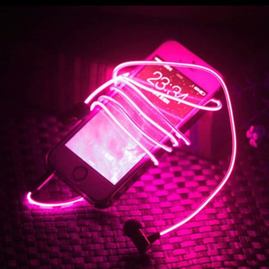 Una Estética Moderna en Rosa Neón Fondos de pantalla