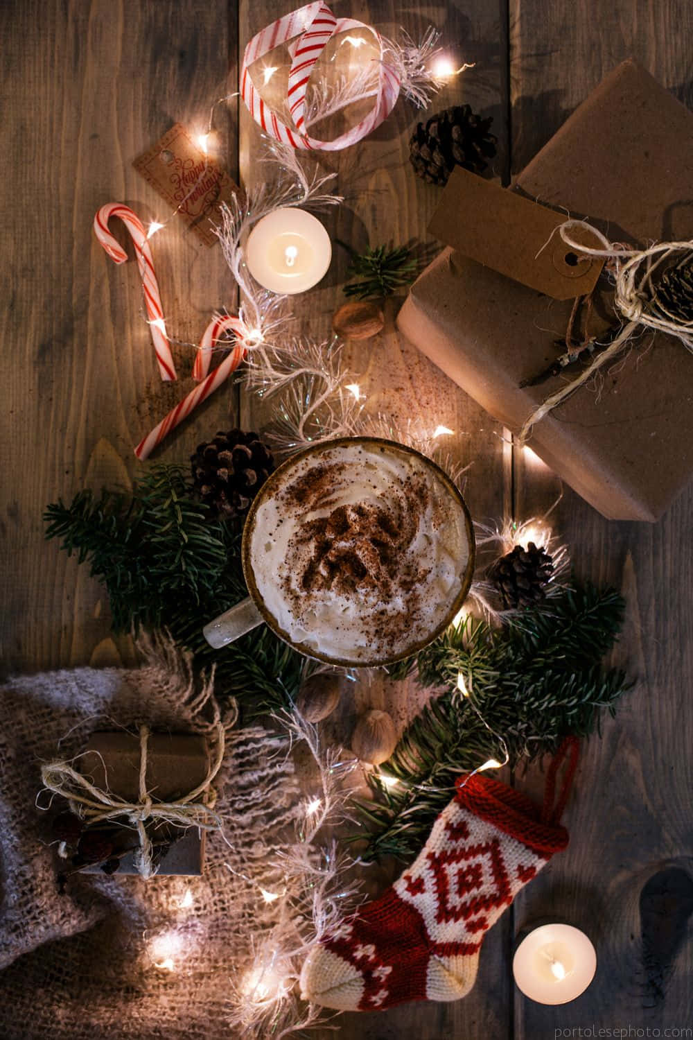 Una estética navideña única para llenar de alegría la Navidad. Fondos de pantalla