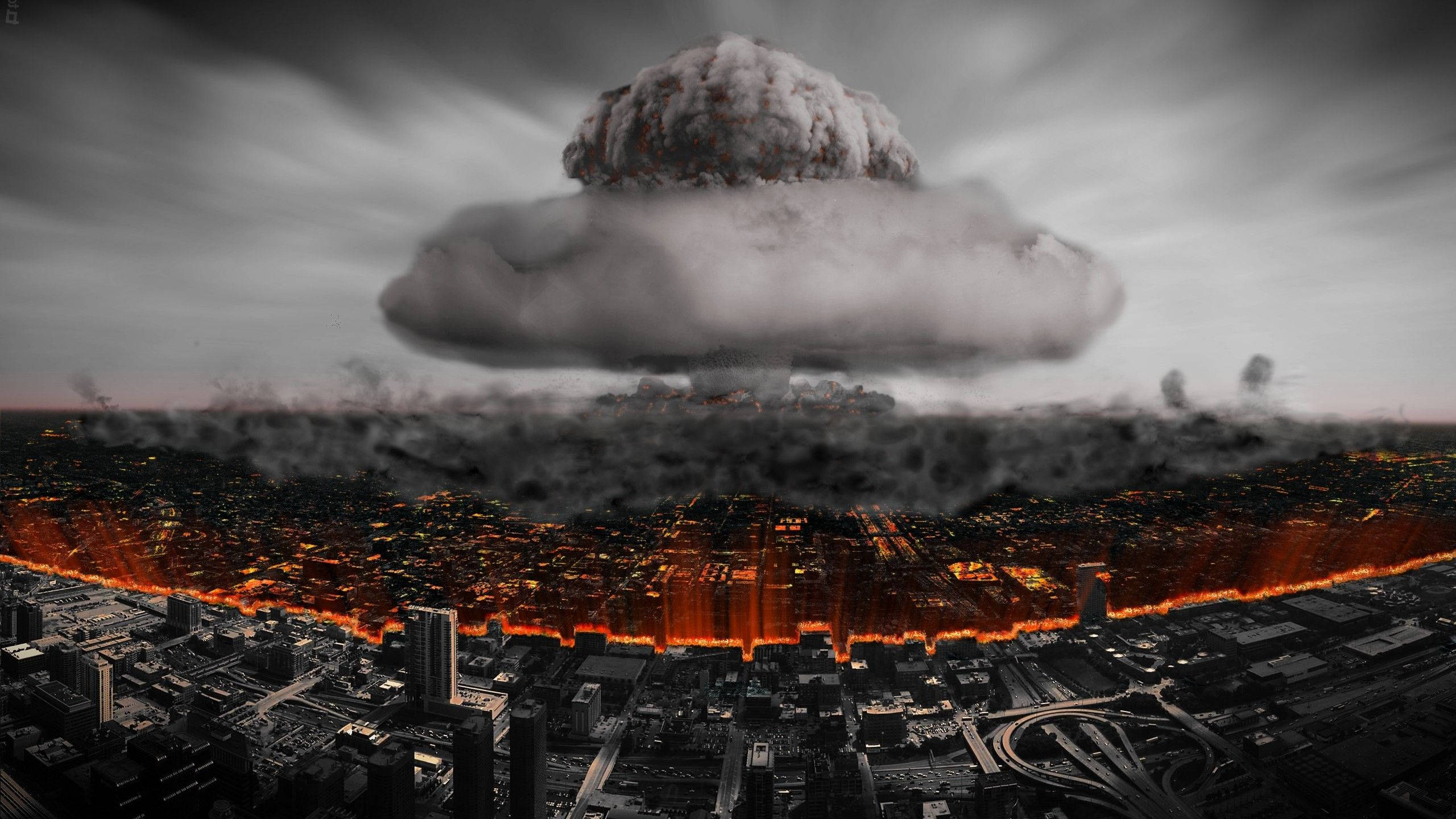 Una explosión de humo nuclear Fondos de pantalla