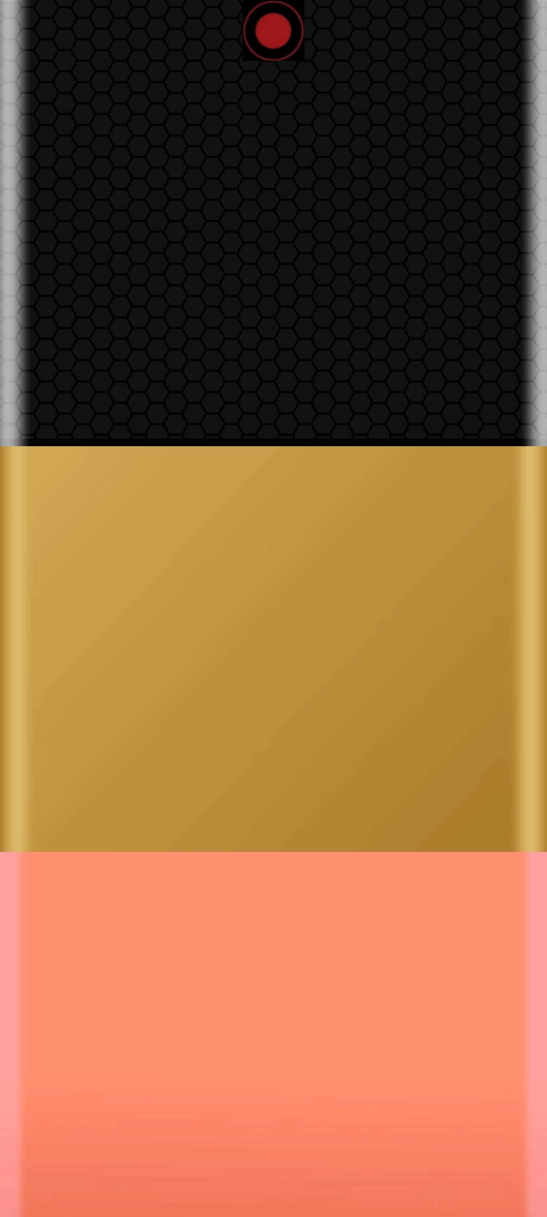 una funda de teléfono negra y dorada con un fondo dorado y negro Fondos de pantalla