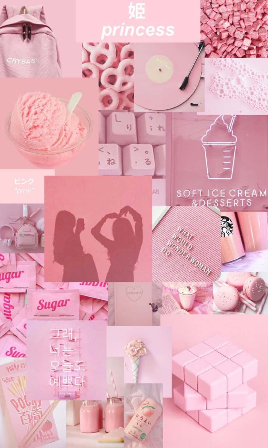 Una hermosa estética rosa pastel Fondos de pantalla