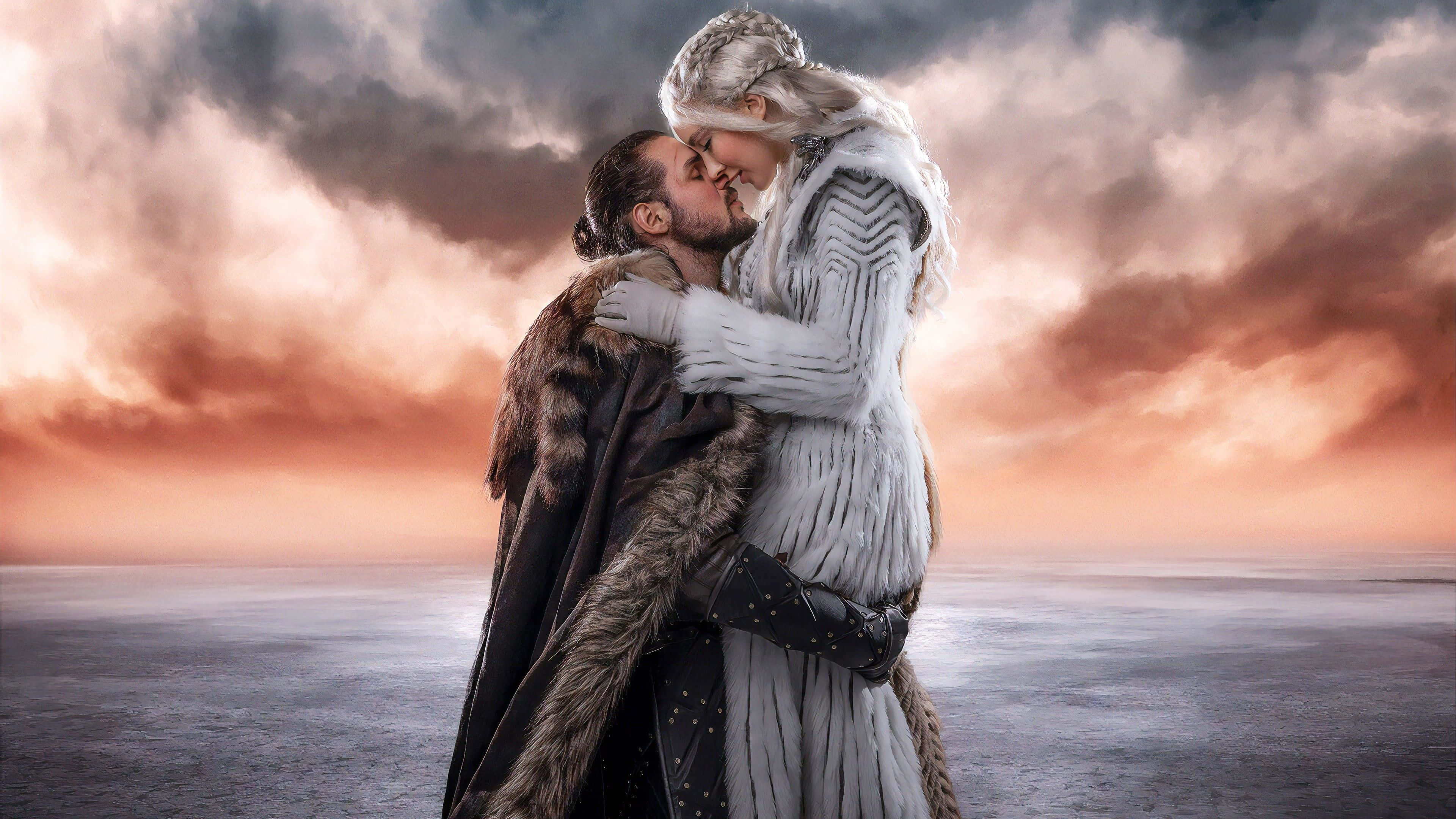 Una hermosa pareja celebrando su amor. Fondos de pantalla