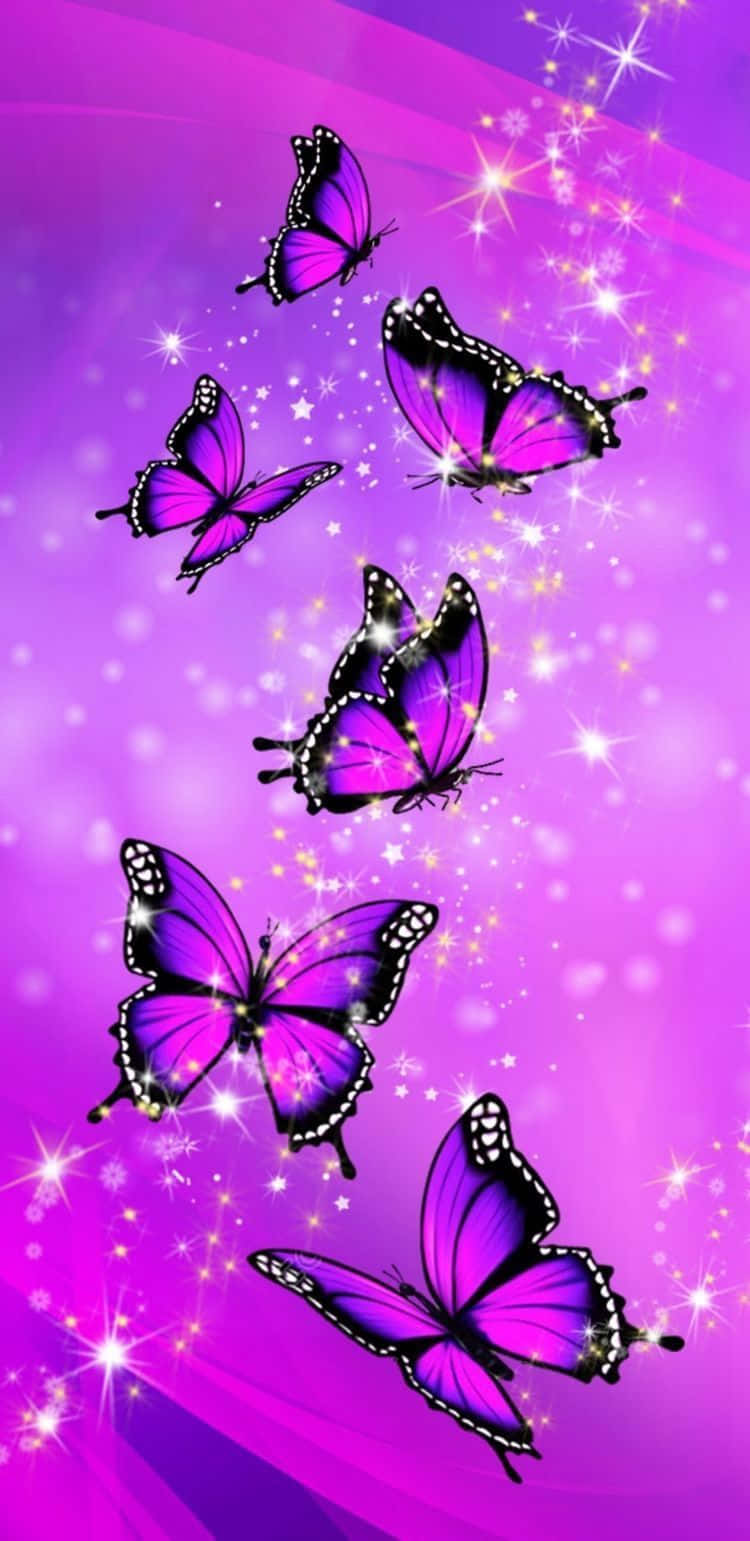 Una hermosa y fascinante mariposa púrpura que alegrará cualquier día. Fondos de pantalla