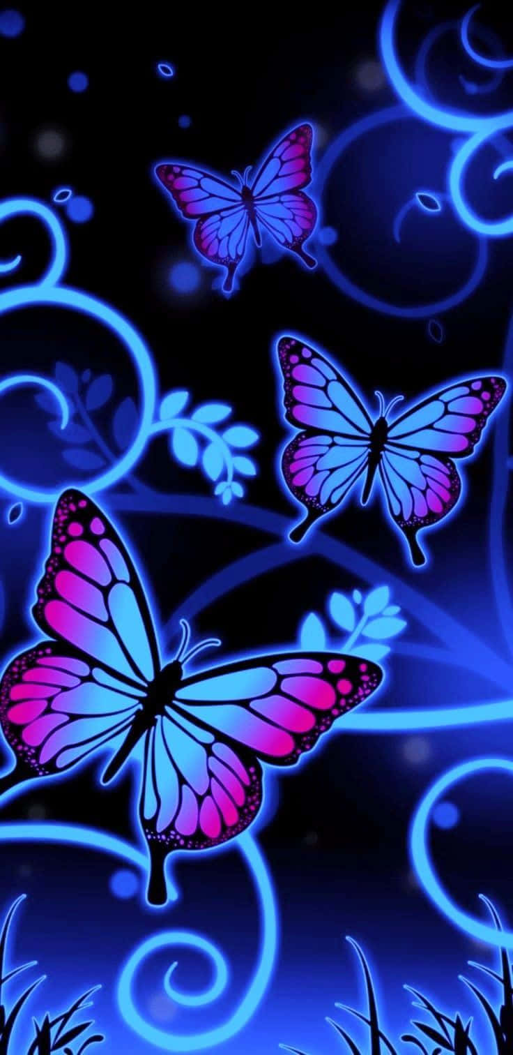 Una mariposa estética hermosa y vibrante, perfecta para cualquier fondo de pantalla o imagen. Fondos de pantalla