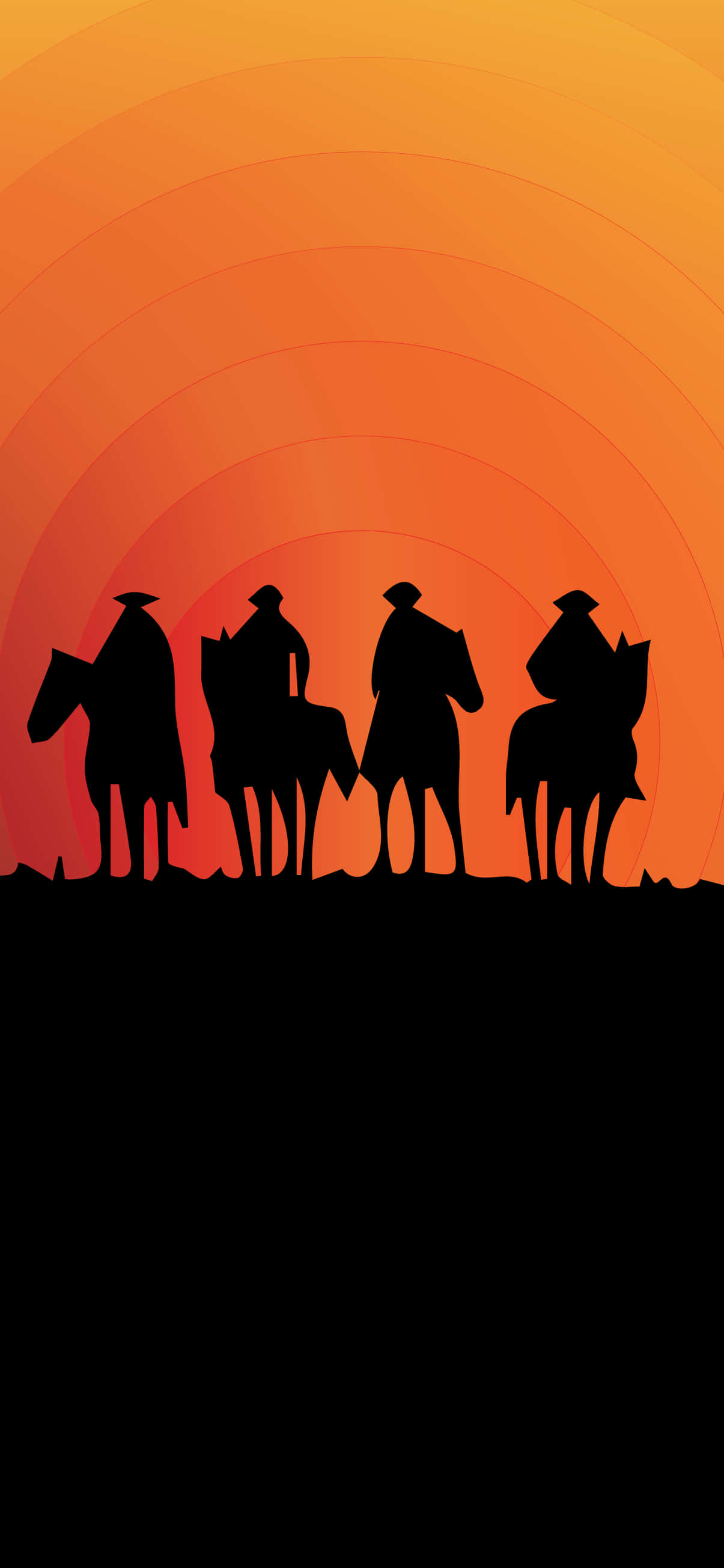 "Una Mirada Intensa de la Frontera Occidental en tu iPhone" Fondos de pantalla